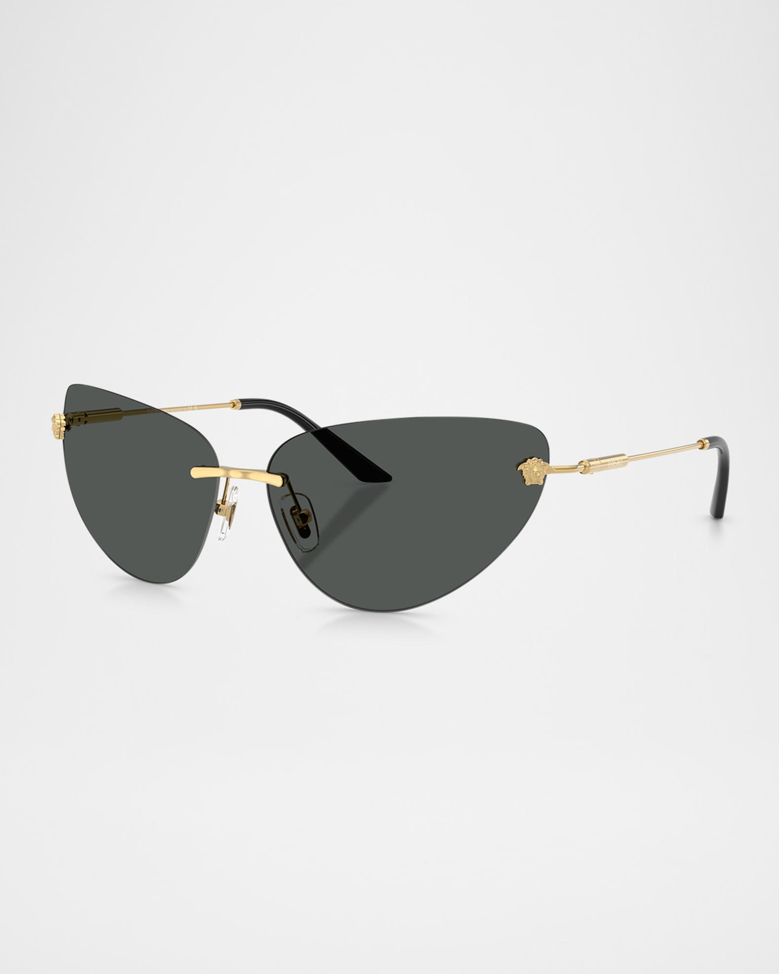 Versace VE2281 Cat-Eye Metal Sunglasses | Neiman Marcus display picture 2