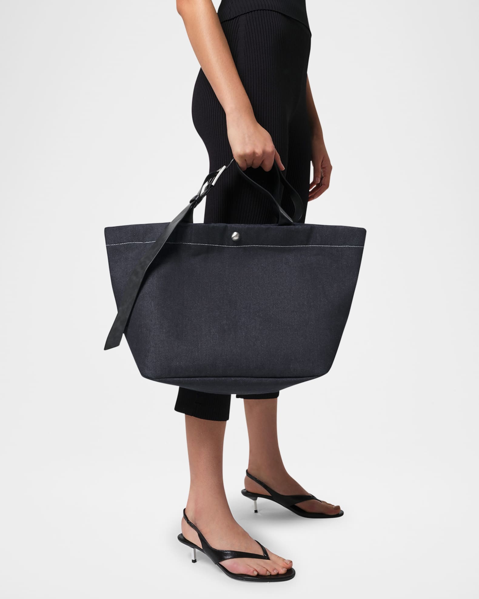 Esti Buckle Denim Tote Bag 1