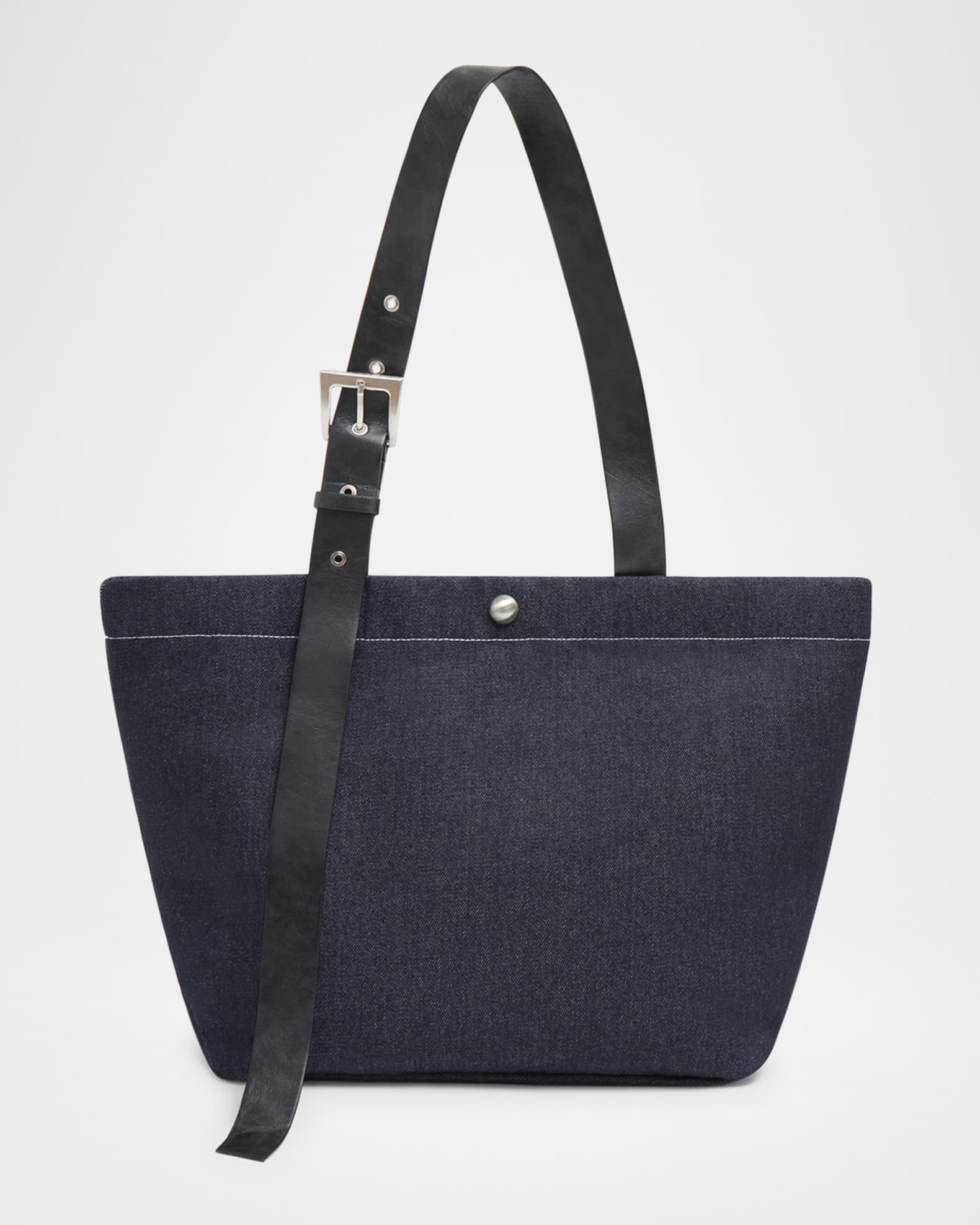 Esti Buckle Denim Tote Bag 0