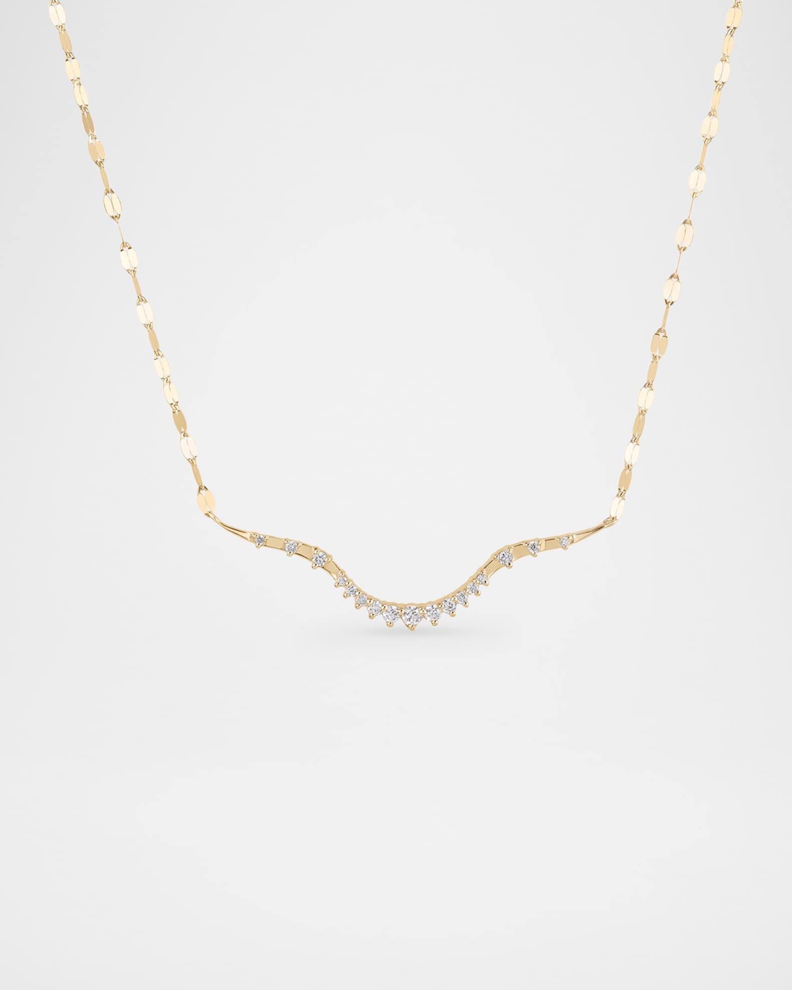 Curved Diamond Solo Constellation Necklace 0