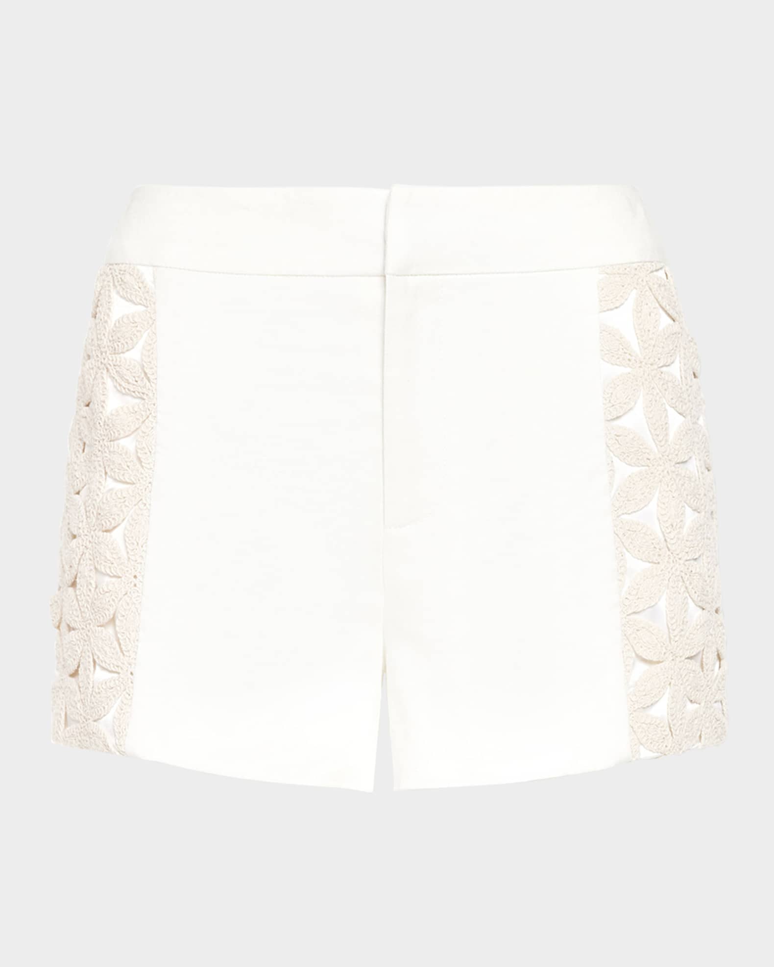 Erica Floral Crochet Shorts 0