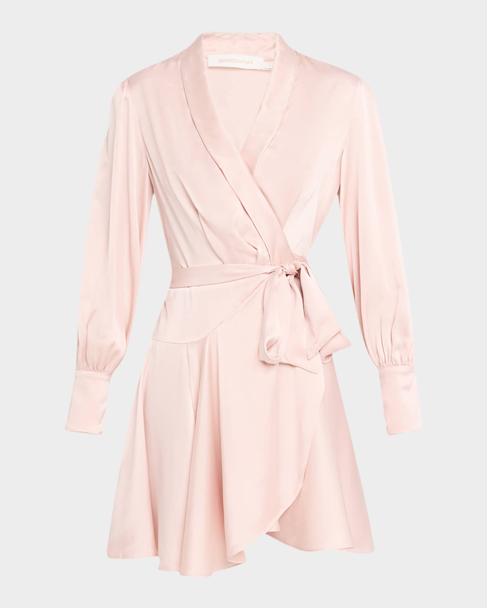 ワンピース Zimmermann silk minidress Zimmermann Silk Wrap Mini Dress | Neiman Marcus