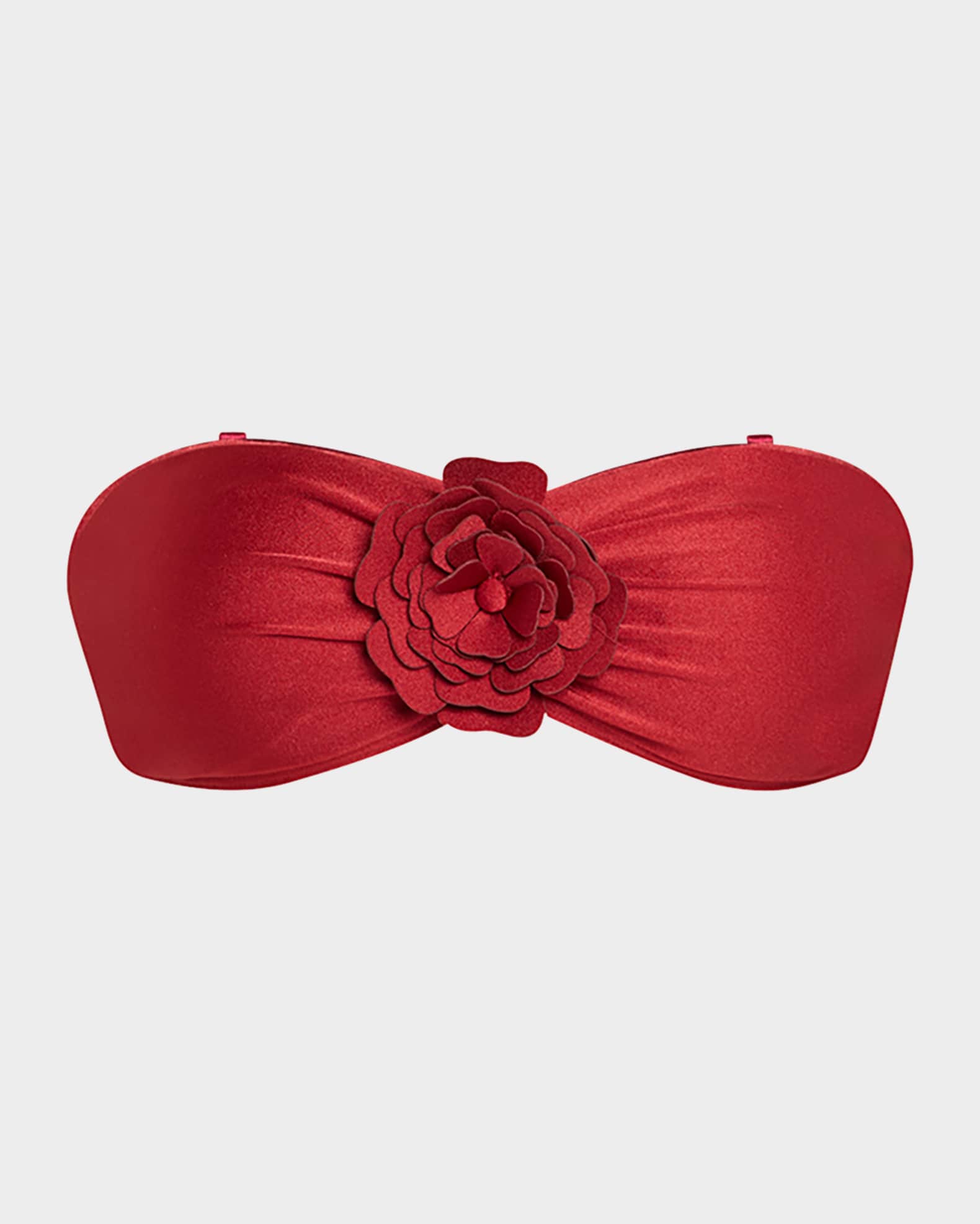 Zimmermann Cascadian Flower Bandeau Bikini Top | Neiman Marcus