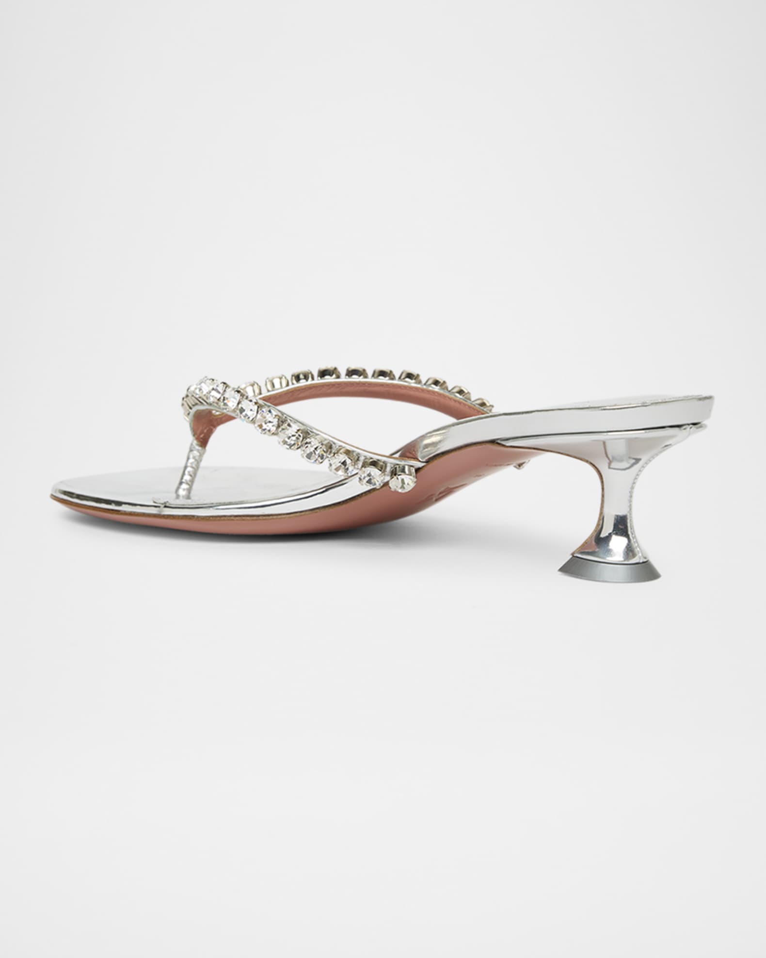 Gigi Crystal Kitten Thong Sandals 1