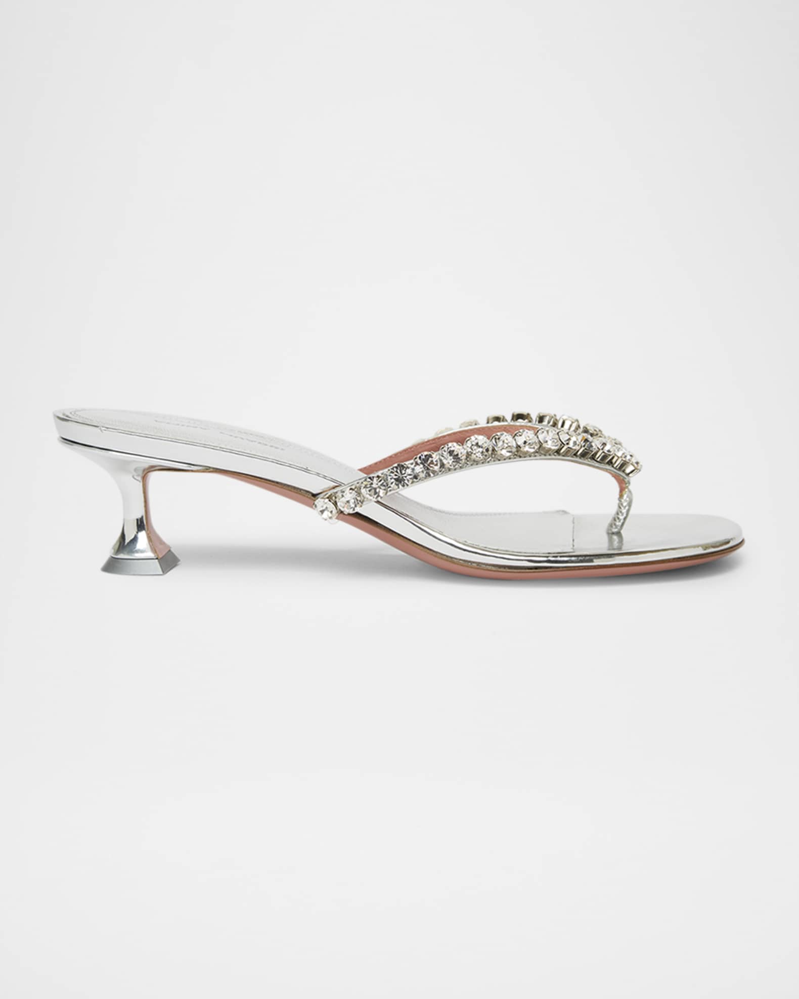 Gigi Crystal Kitten Thong Sandals 0