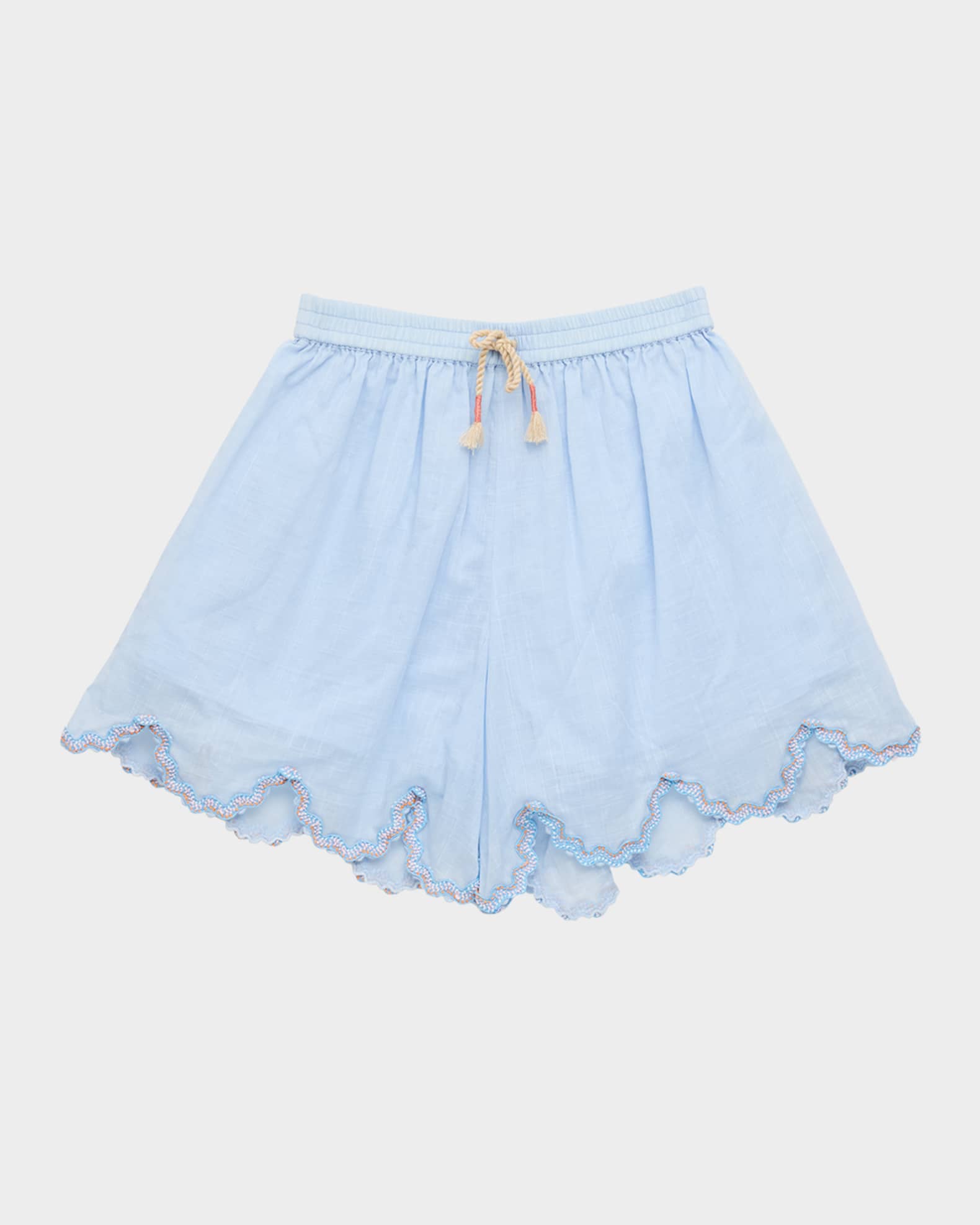 Girl's Cascadian Ric Rac-Trim Shorts, Size 4-12 0