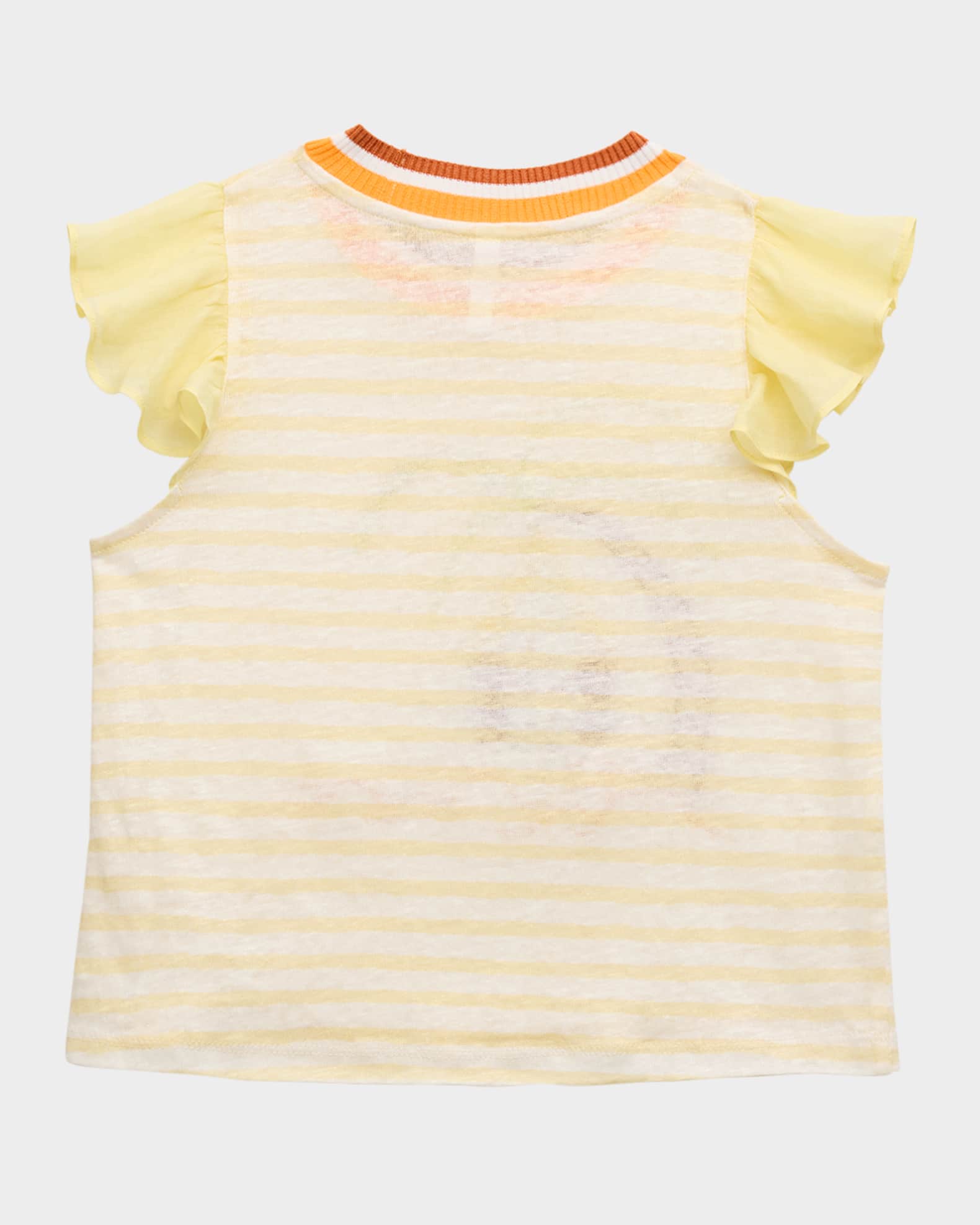Girl's Cascadian Striped Embroidered T-Shirt, Size 2-12 1