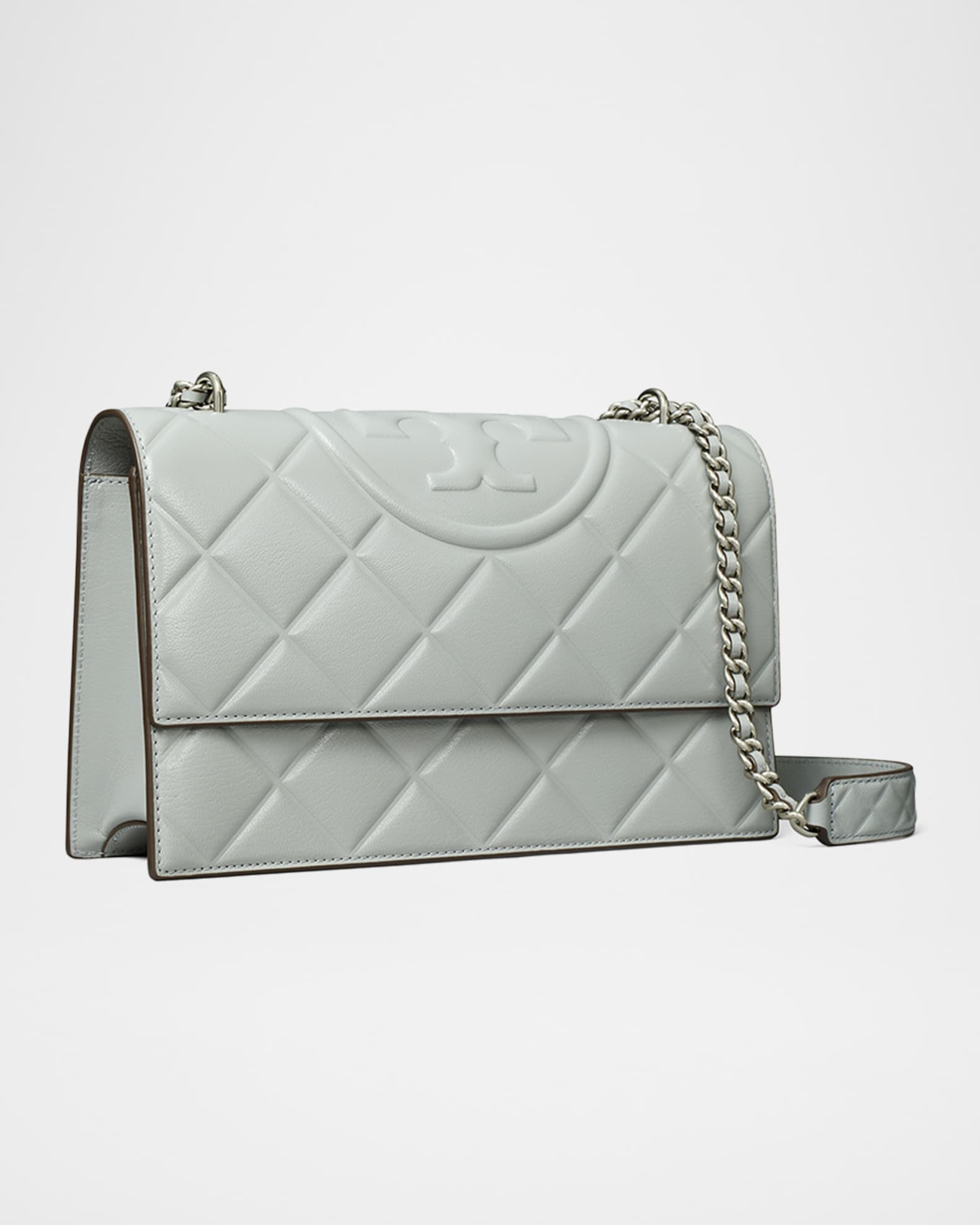 Tory Burch Fleming Small Convertible Leather Shoulder Bag | Neiman