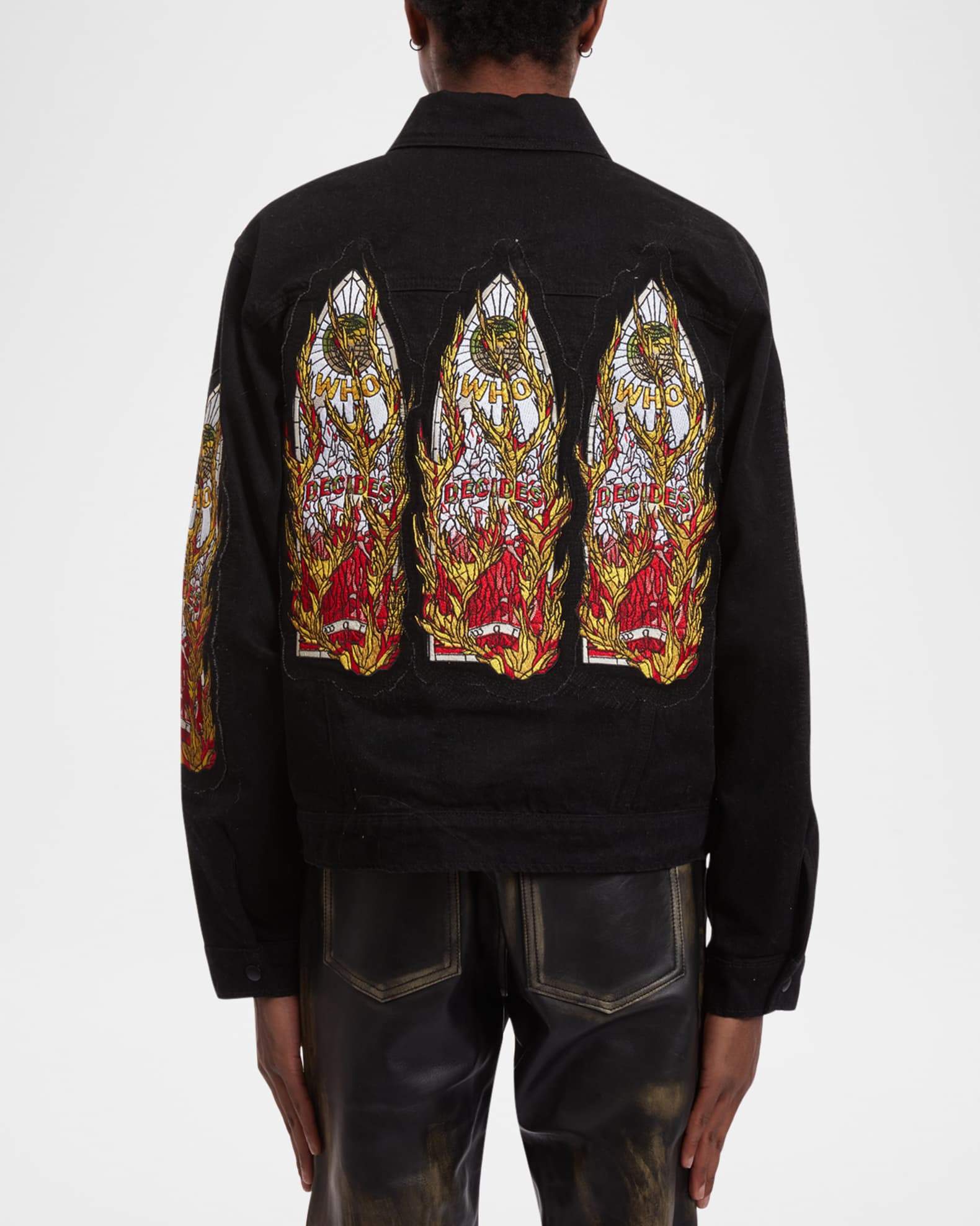 Men's Flame Glass Trucker Jacket 1