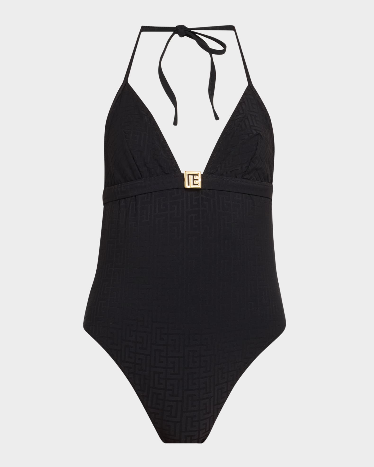 美品 BALMAINバルマン ブラックレース パワーショルダータイト