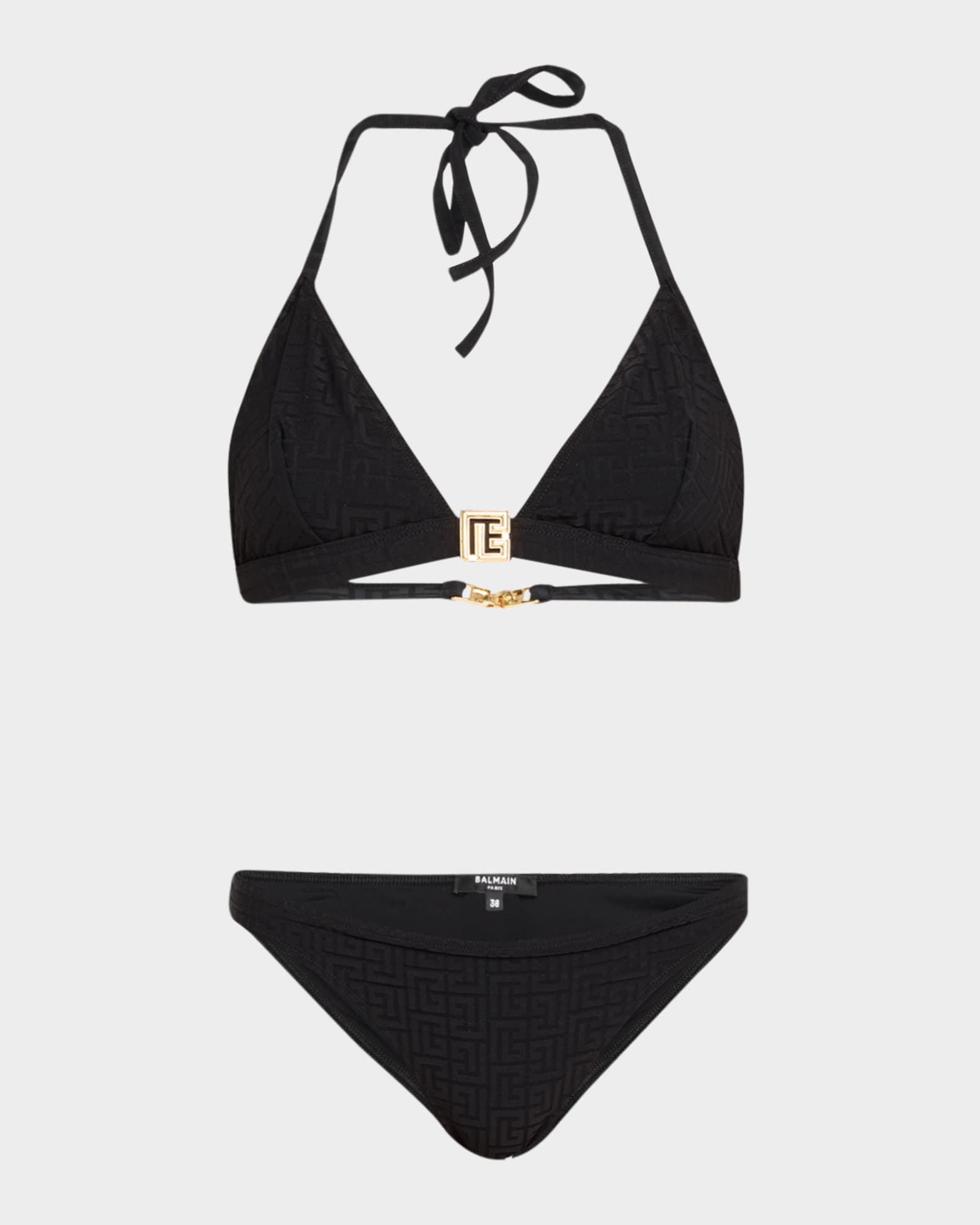 Monogram Triangle Two-Piece Swimsuit 0