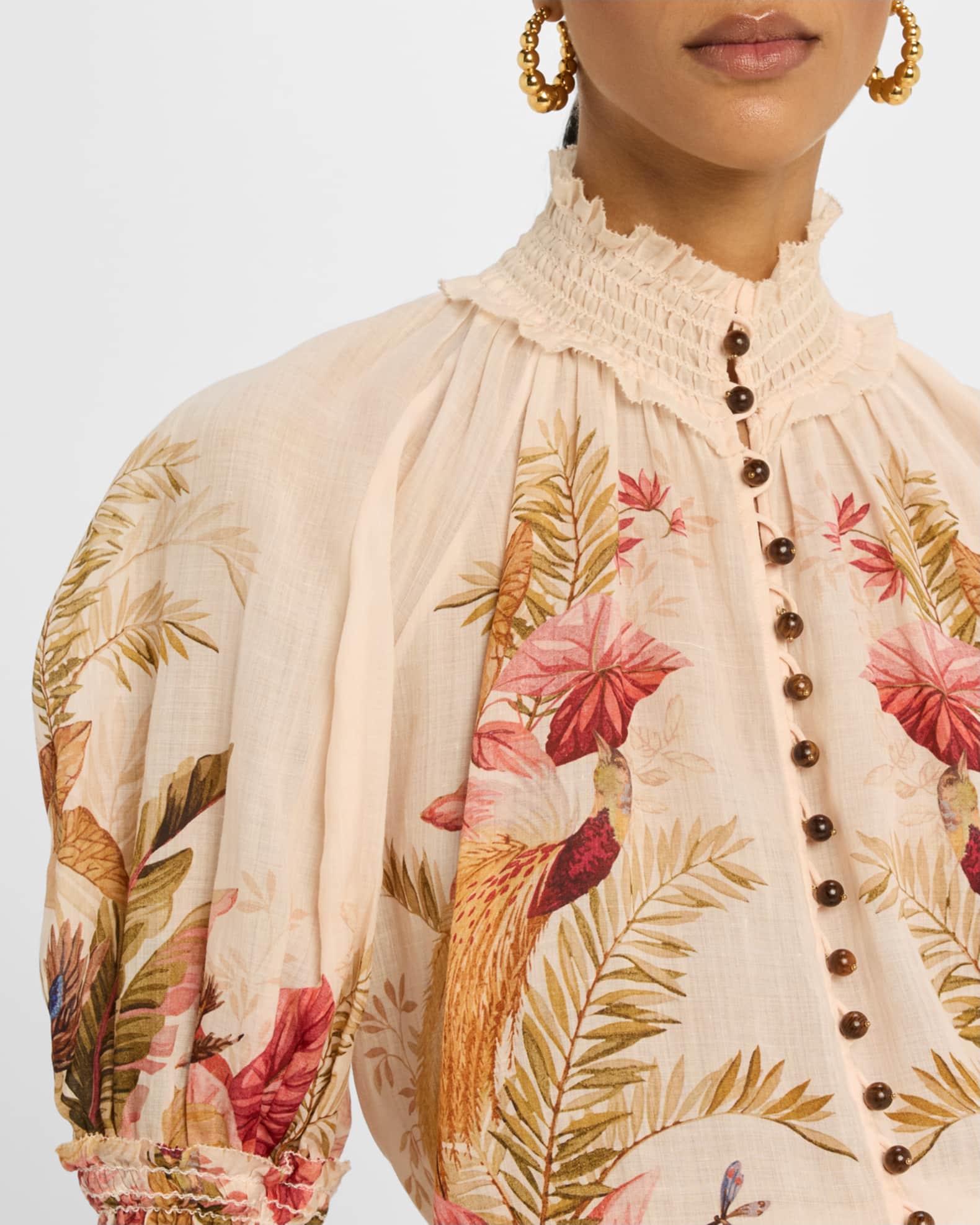 Zimmermann Ascension Billow Blouse | Neiman Marcus