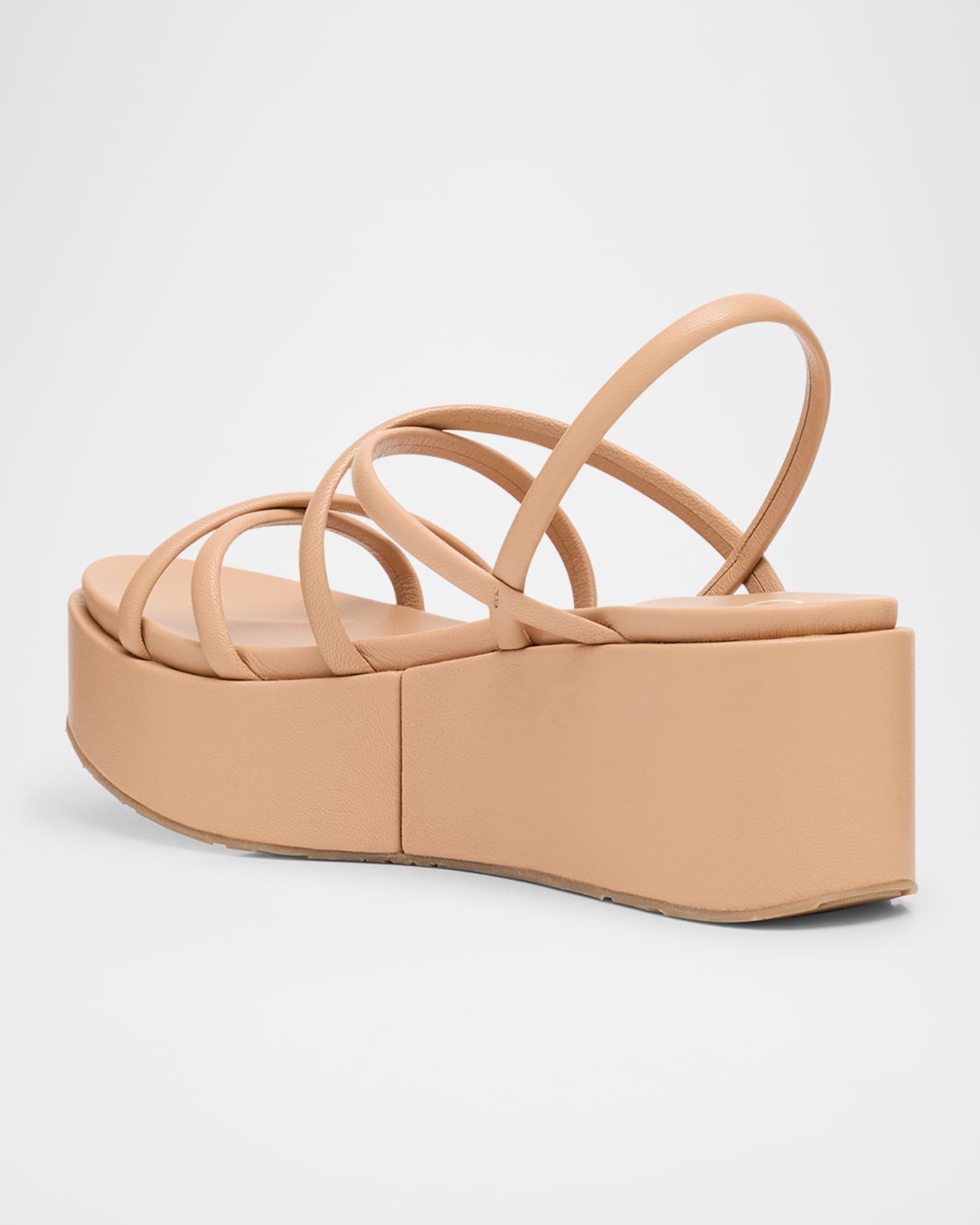 Pedro Garcia Ninoska Leather Strappy Platform Sandals | Neiman Marcus