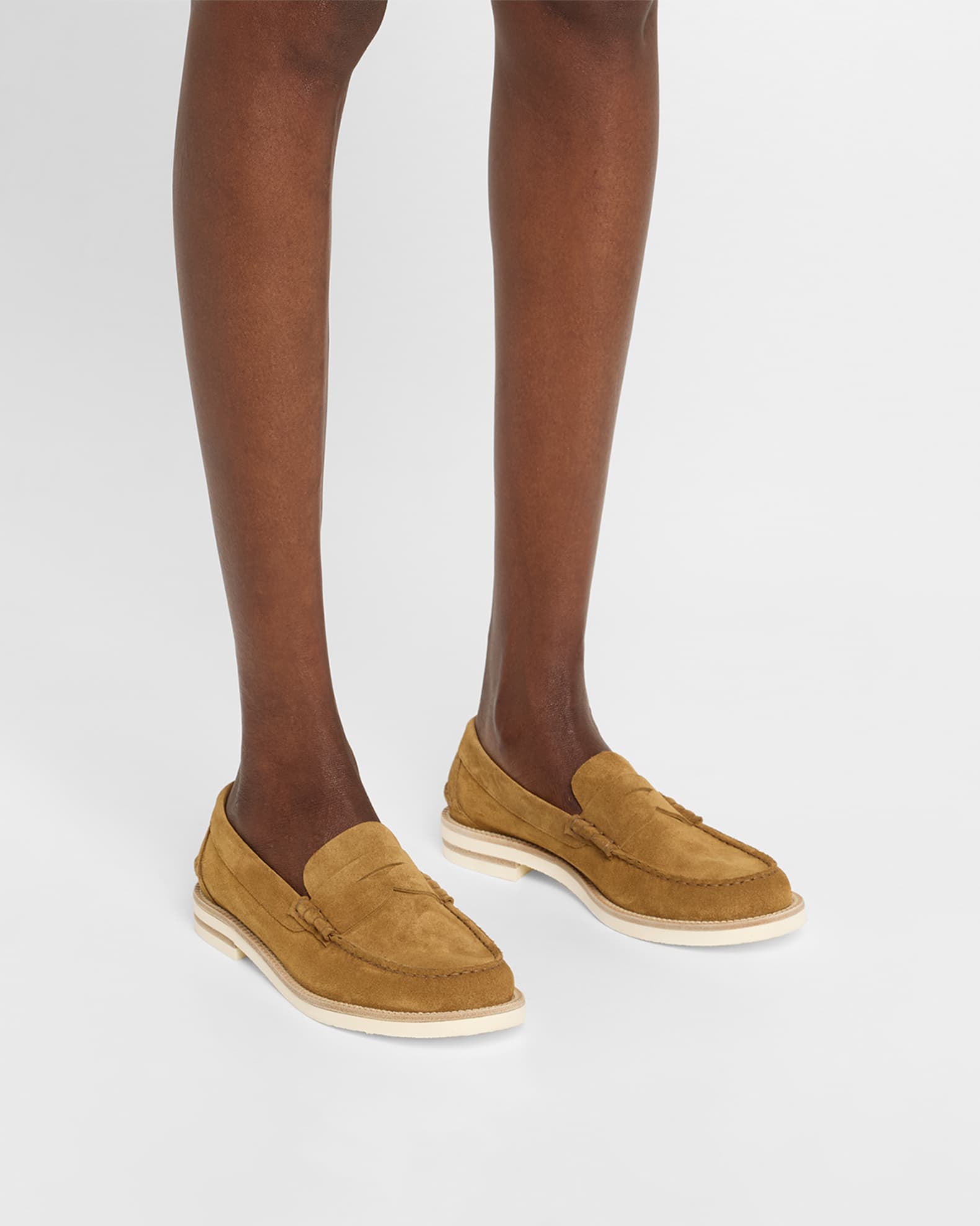 Sabela Suede Penny Loafers 1