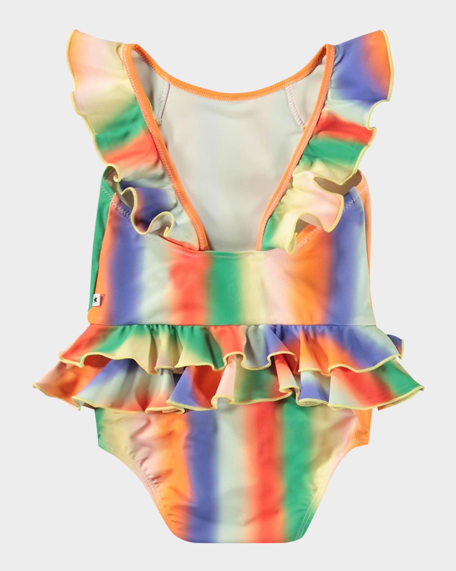 Girl's Nalani Ruffle One-Piece Swimsuit, Size 3M-3 1