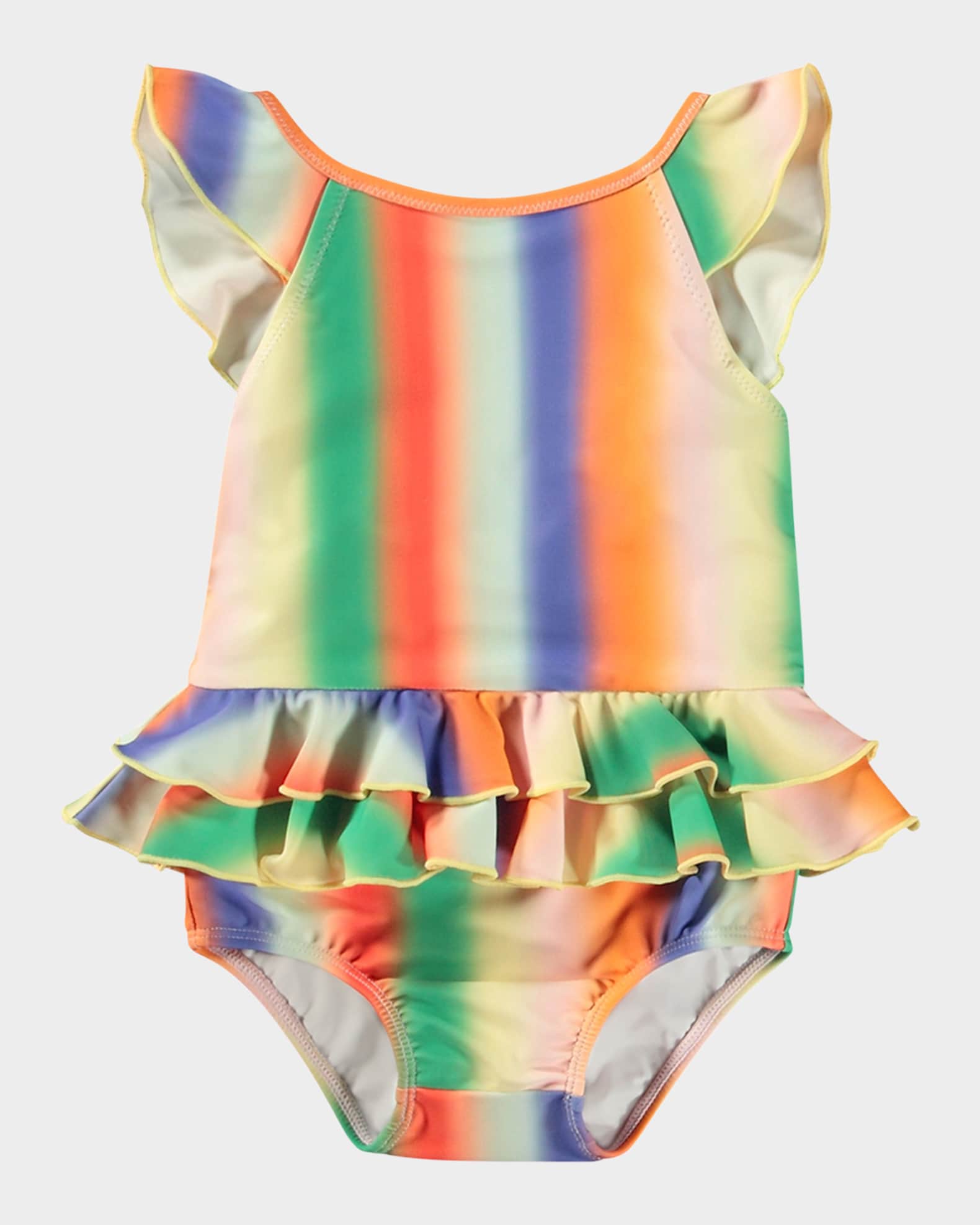 Girl's Nalani Ruffle One-Piece Swimsuit, Size 3M-3 0