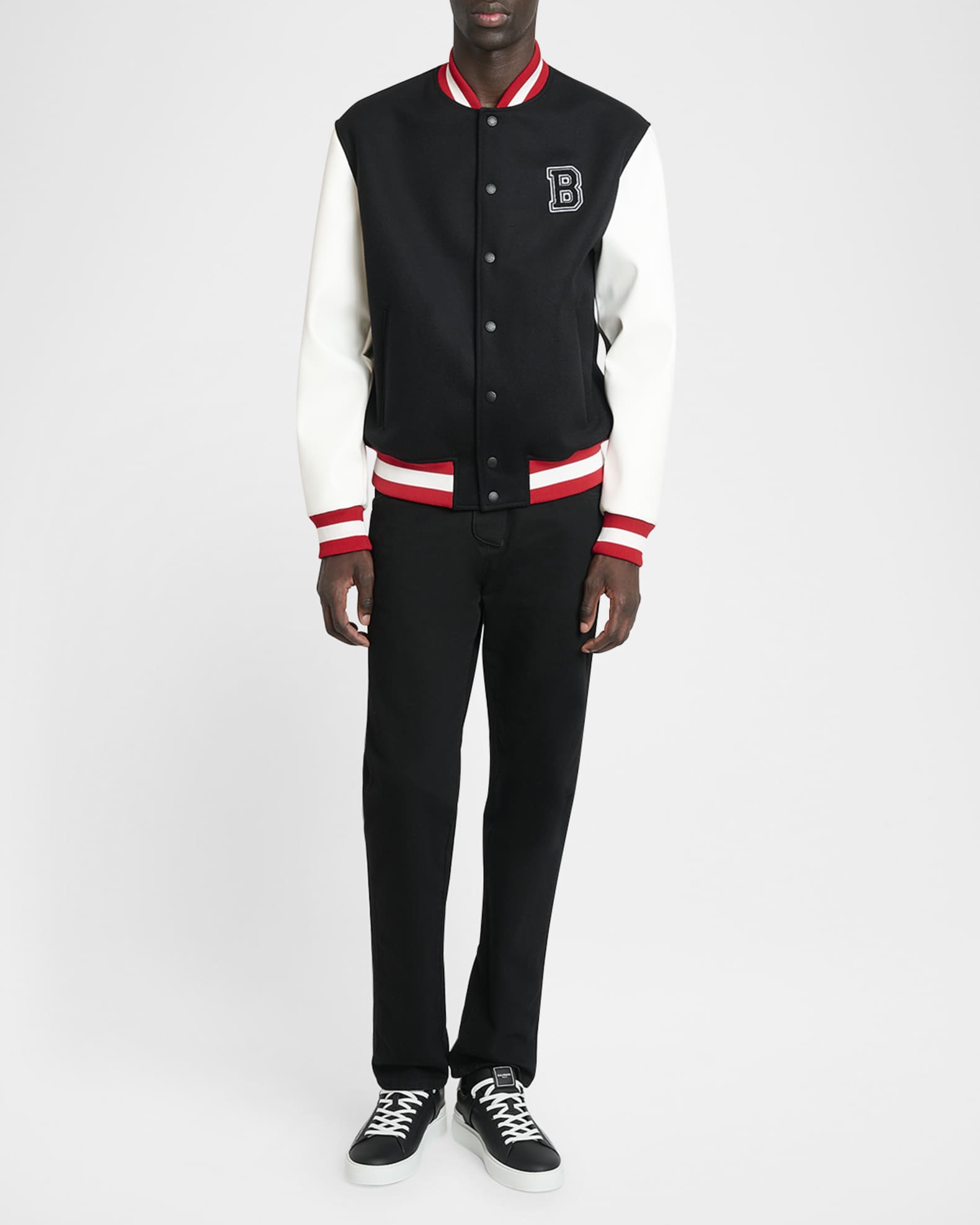 Men's Classic-Fit Black Denim Pants 1