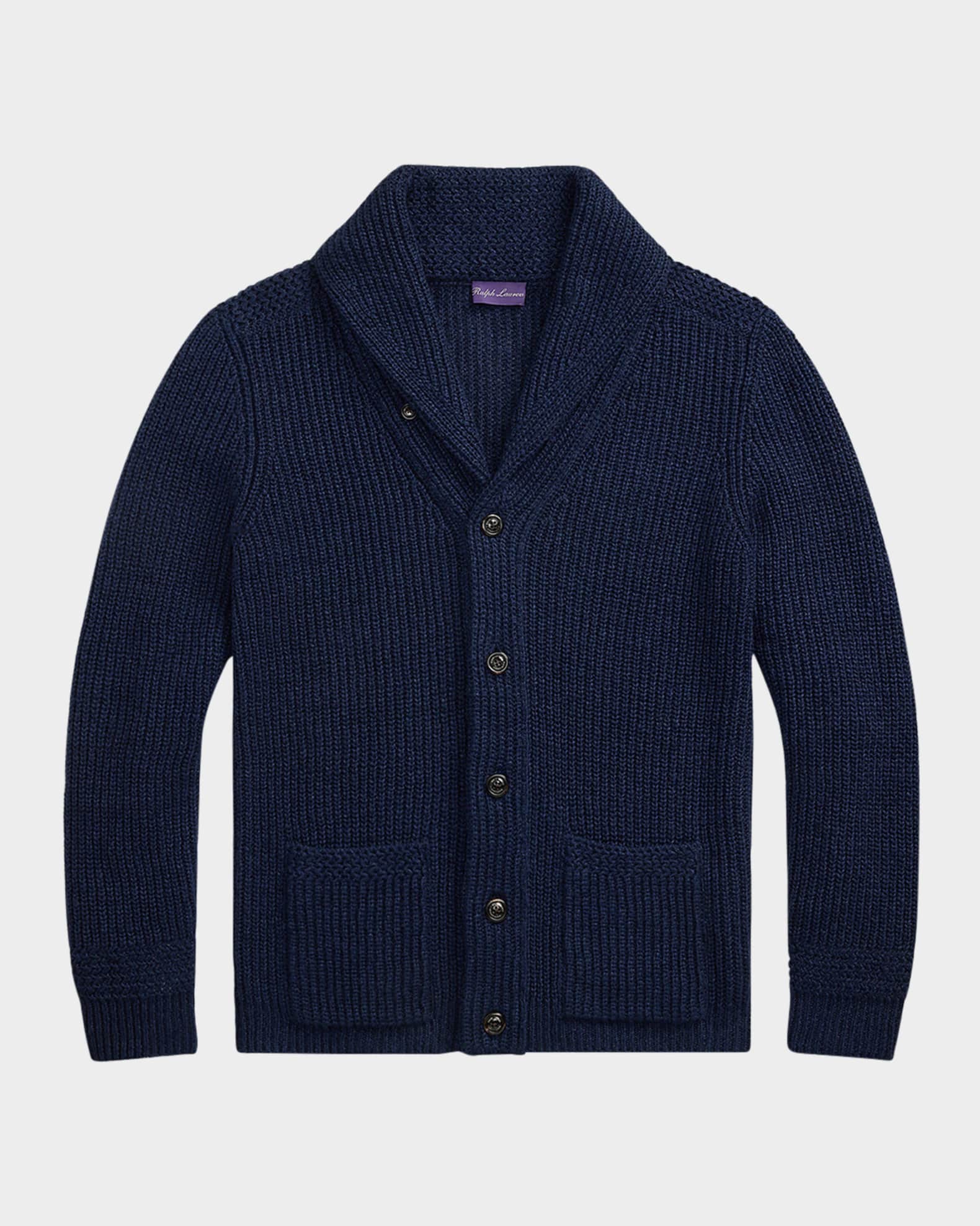 Men's NM X RL Shawl-Collar Textured Cardigan 0