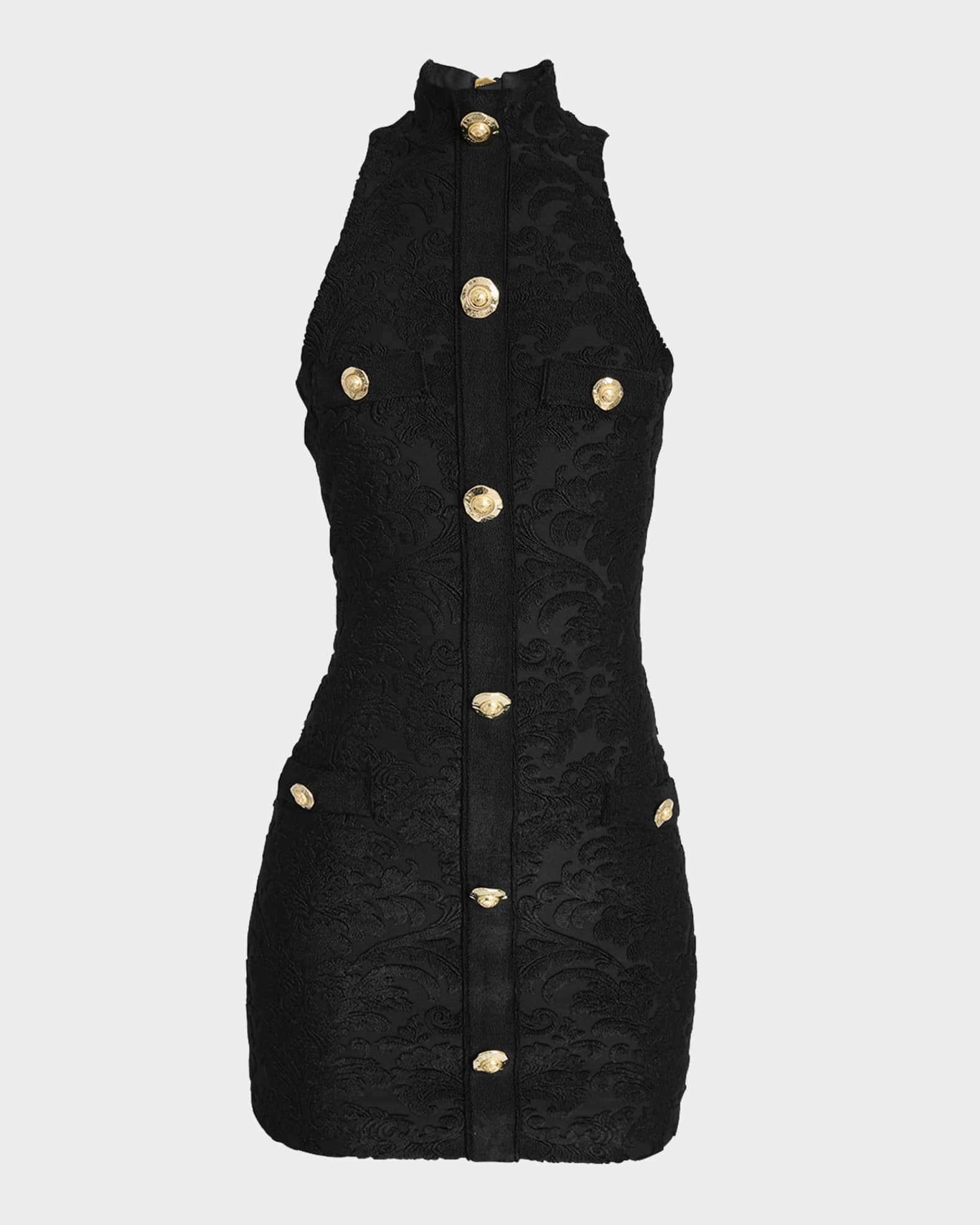 Baroque Bouclette Bodycon Mini Dress 0