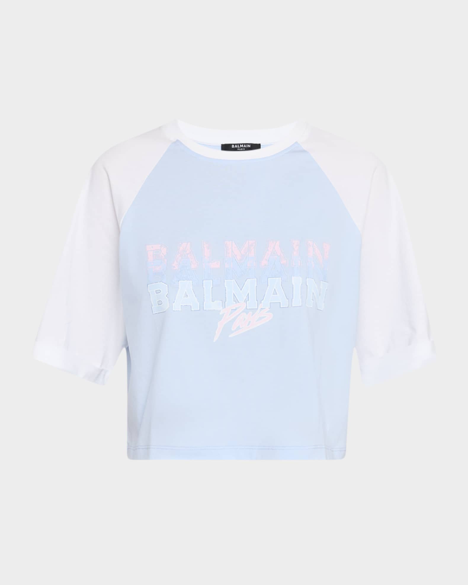 Cropped Paris Logo T-Shirt 0