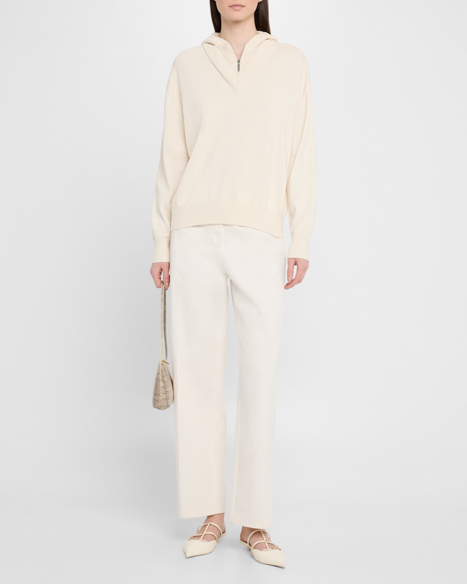 Layered Knit Hoodie 1