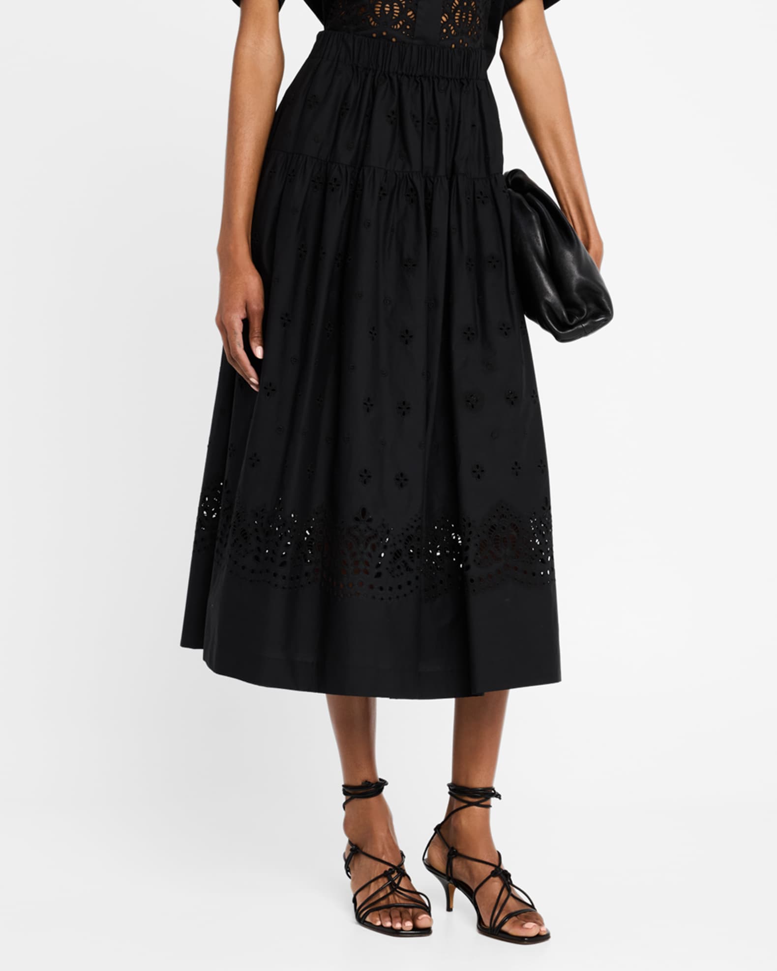 A.L.C. Jay Eyelet Midi Skirt | Neiman Marcus