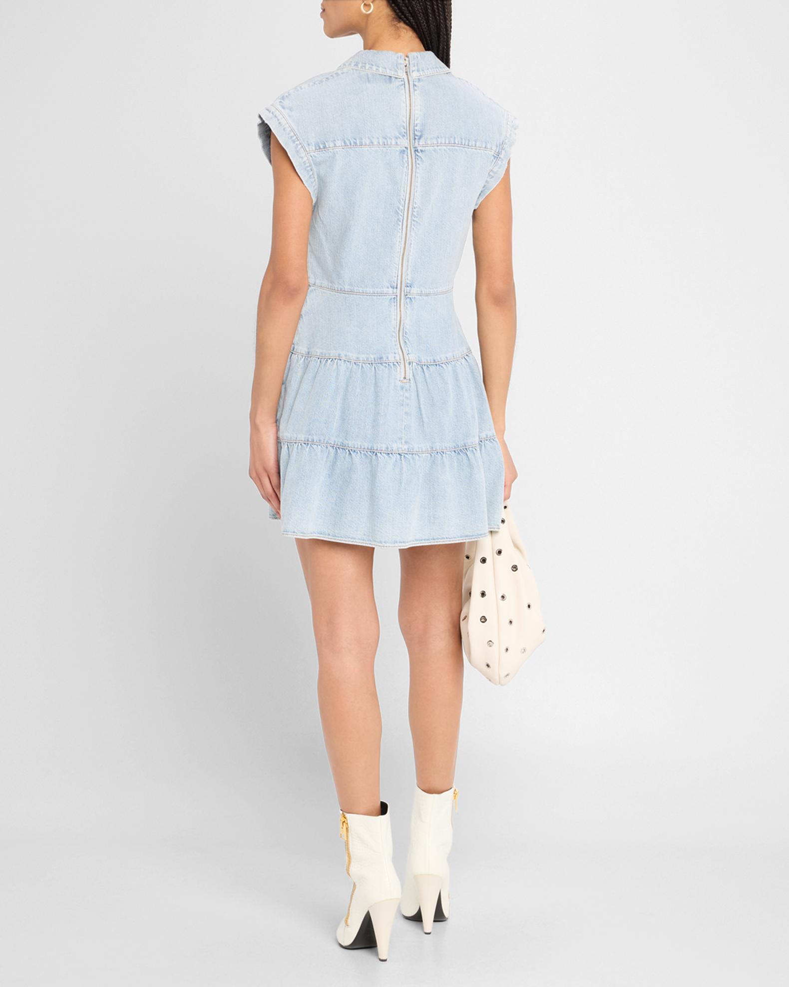 ALICE + OLIVIA Mila Denim Mini Dress | Rockstar Blue | Denim