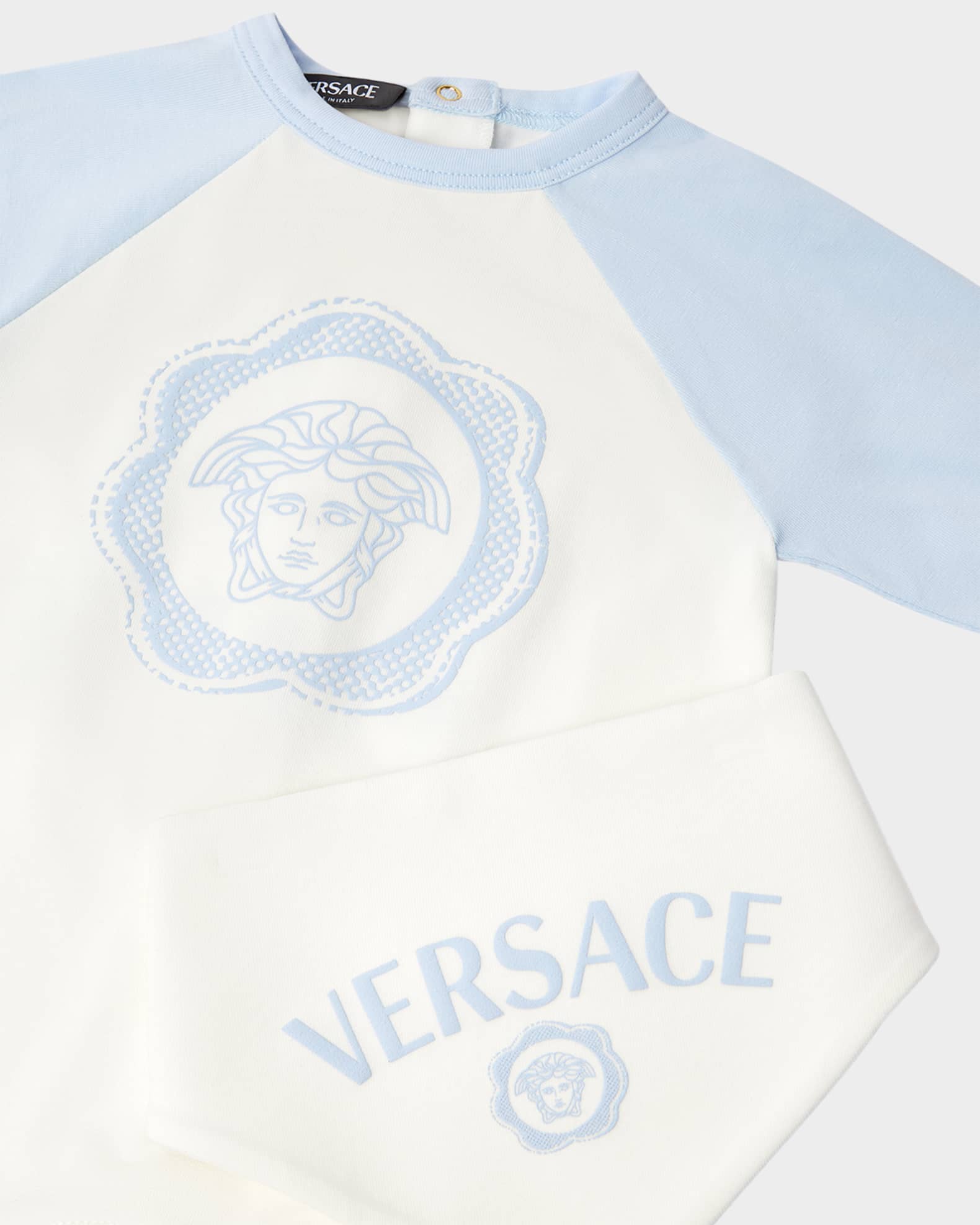 VERSACE/ 子供服 Embellished Versace Logo Kids Dress Pink | VERSACE US