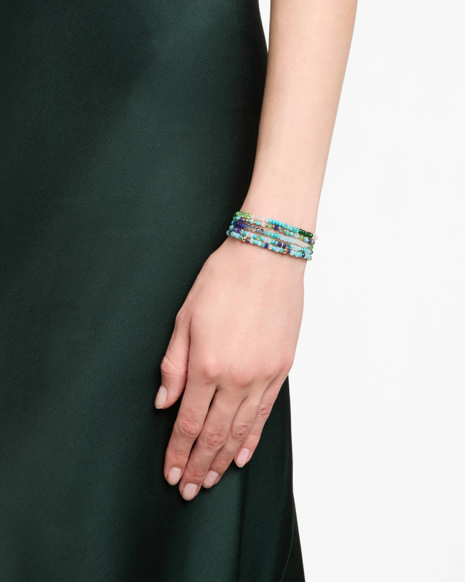 Indya Semi-Precious Bead Bracelet Set 1