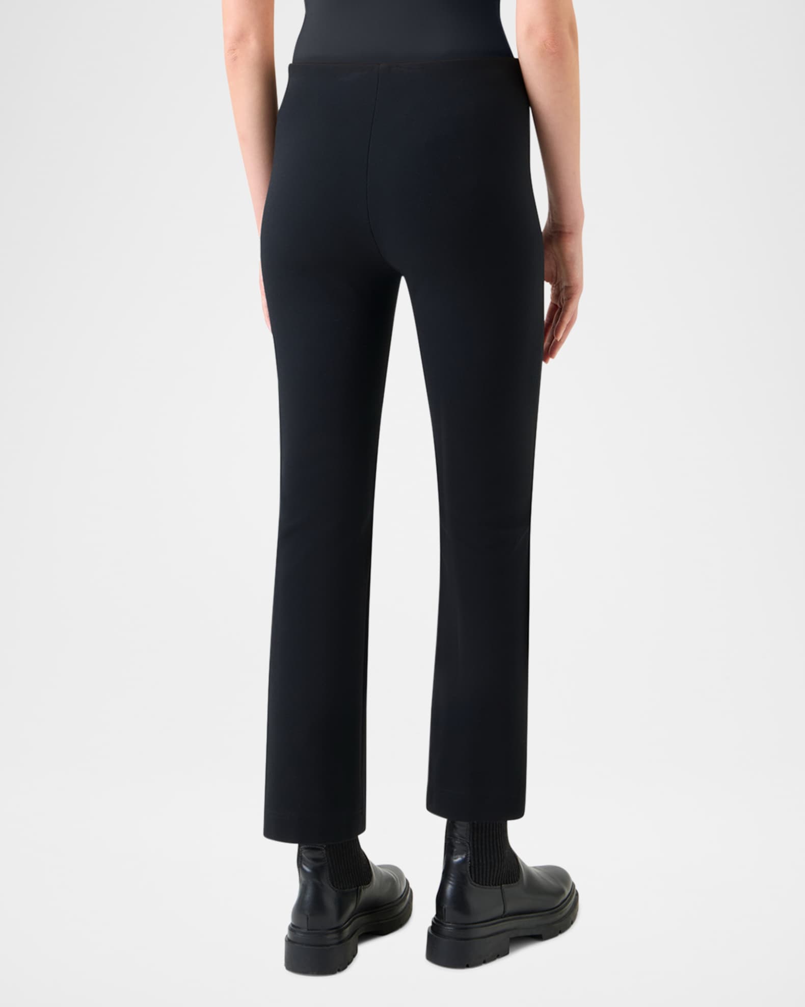Akris punto Cindy Signature Jersey Bootcut-Leg Ankle Pants