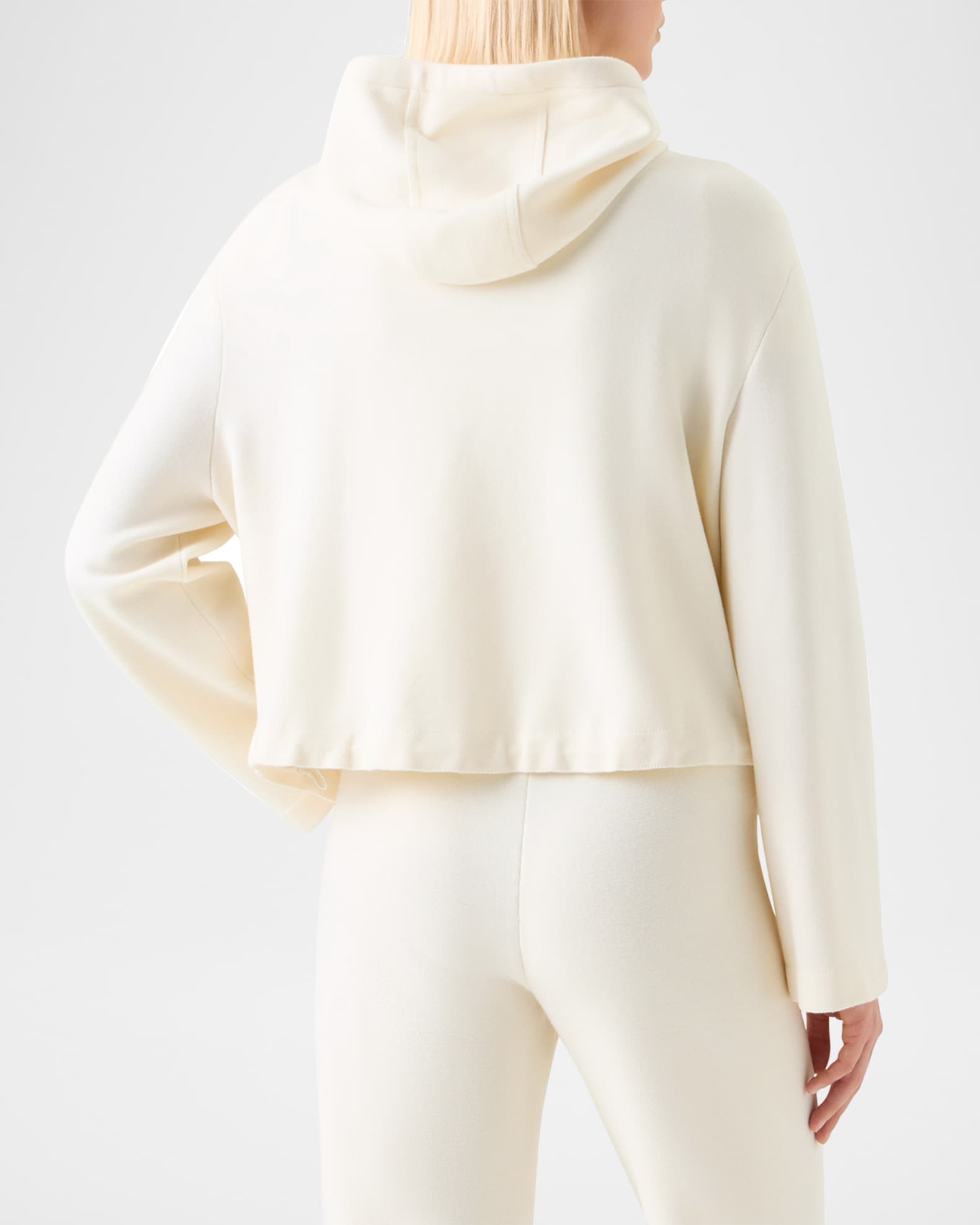 Milano Knit Merino Wool Hooded Cardigan 1