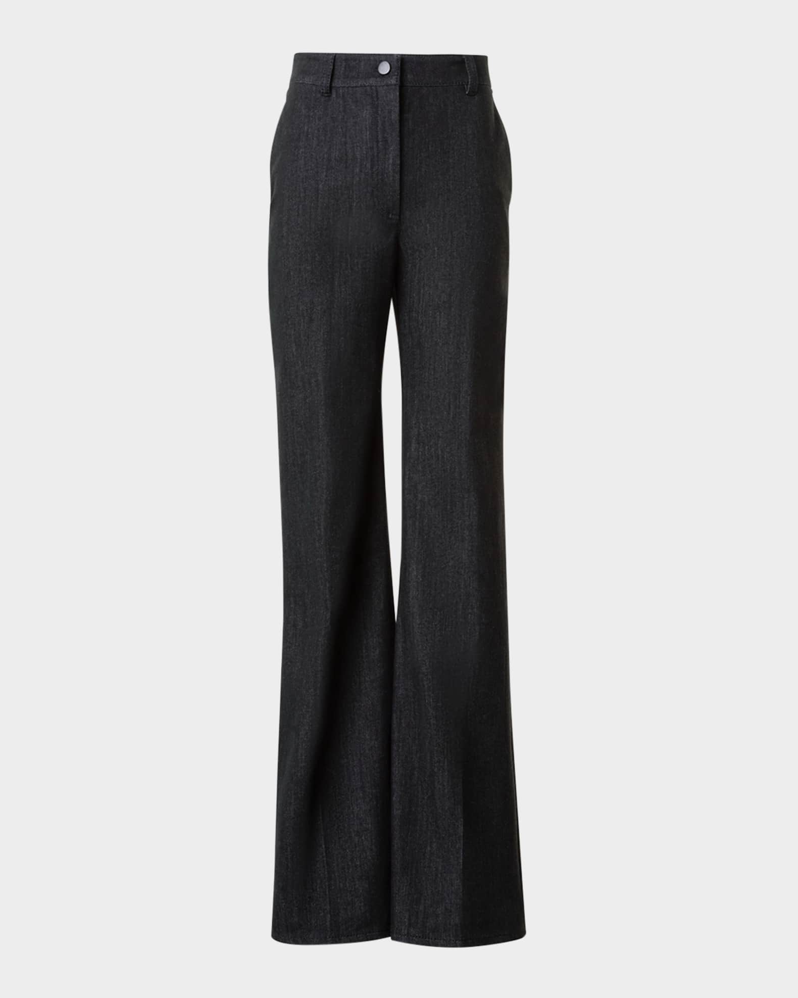 Celia Cotton Stretch Denim Bootcut Pants 0