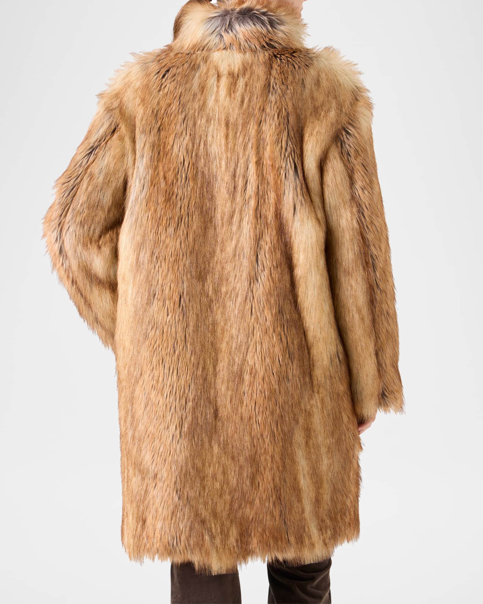 Akris punto Faux-Fur Coat Neiman Marcus