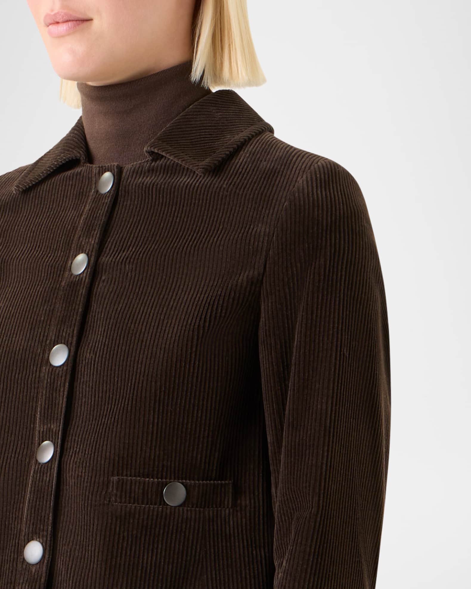 アクリス　ジャケット Akris Punto Cotton/Linen Seersucker Jacket in Yellow/White