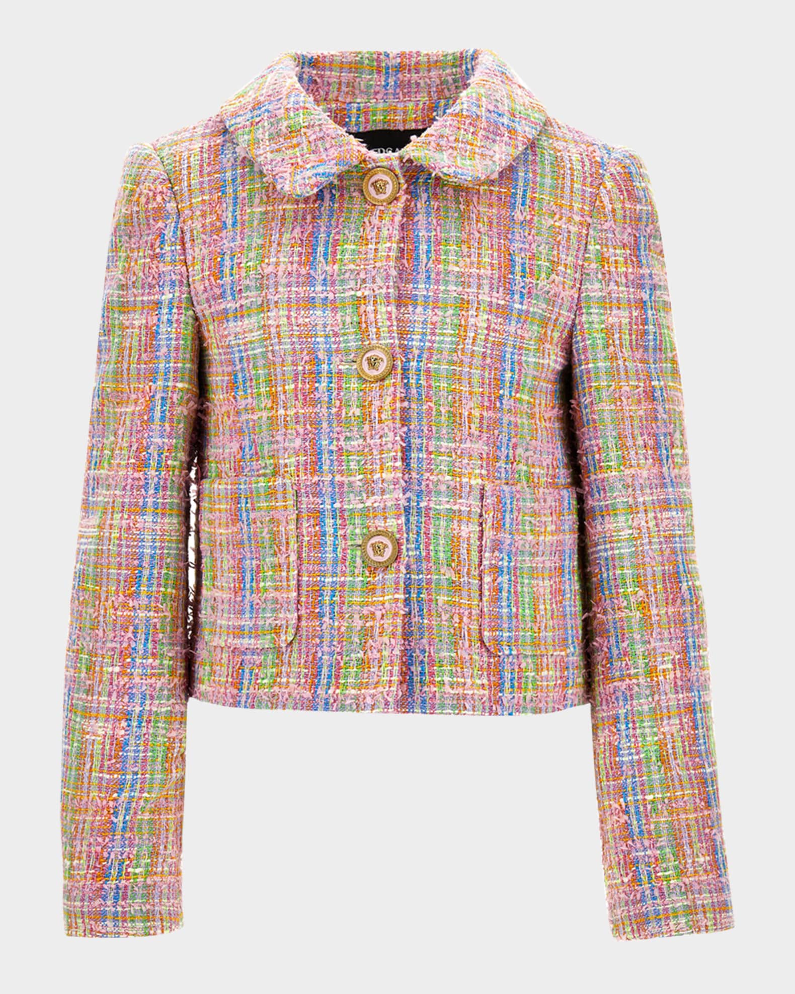 Girl's Informal Tweed Jacket, Size 6-14 0