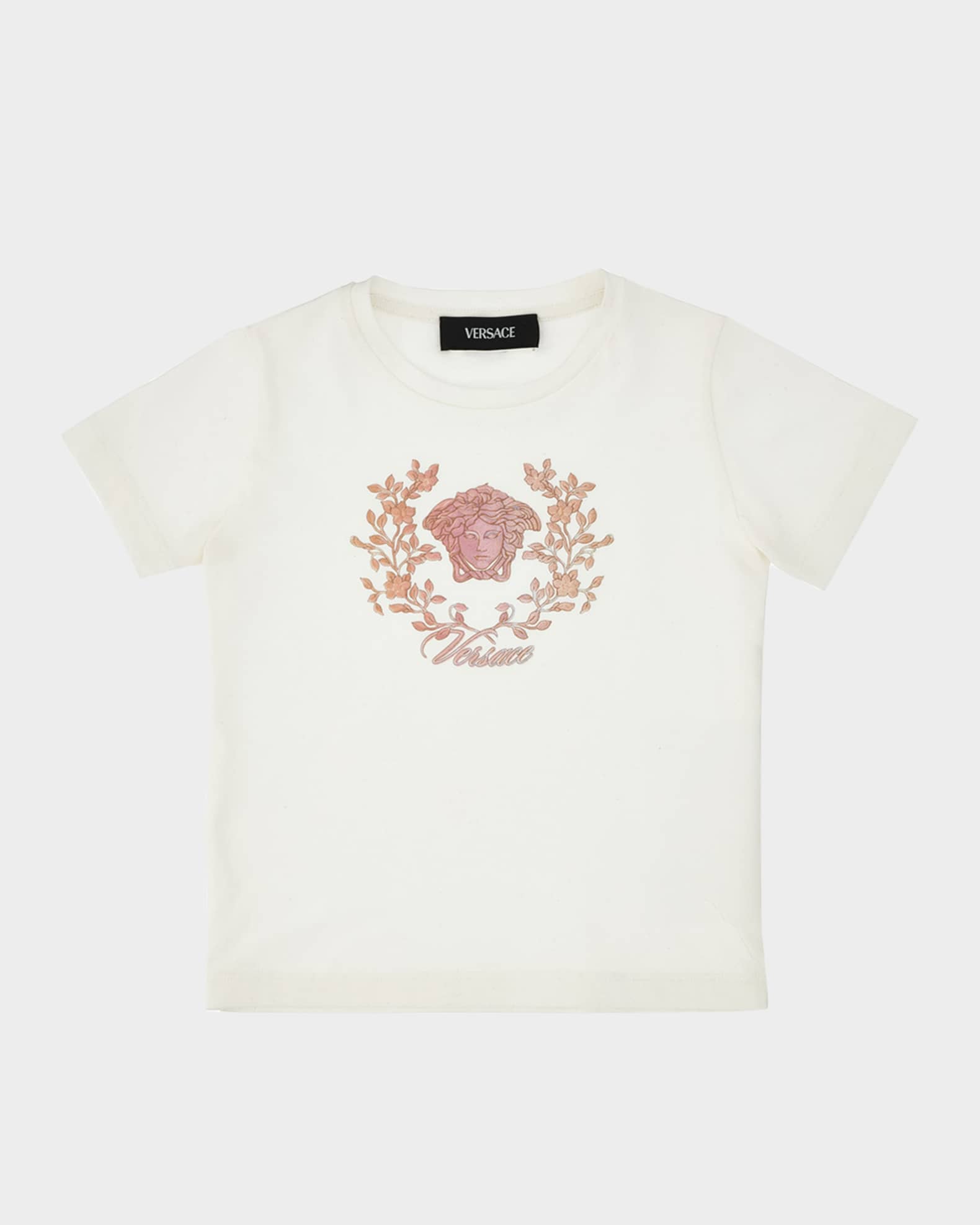 Girl's Crest Logo-Print T-Shirt, Size 12M-5 0