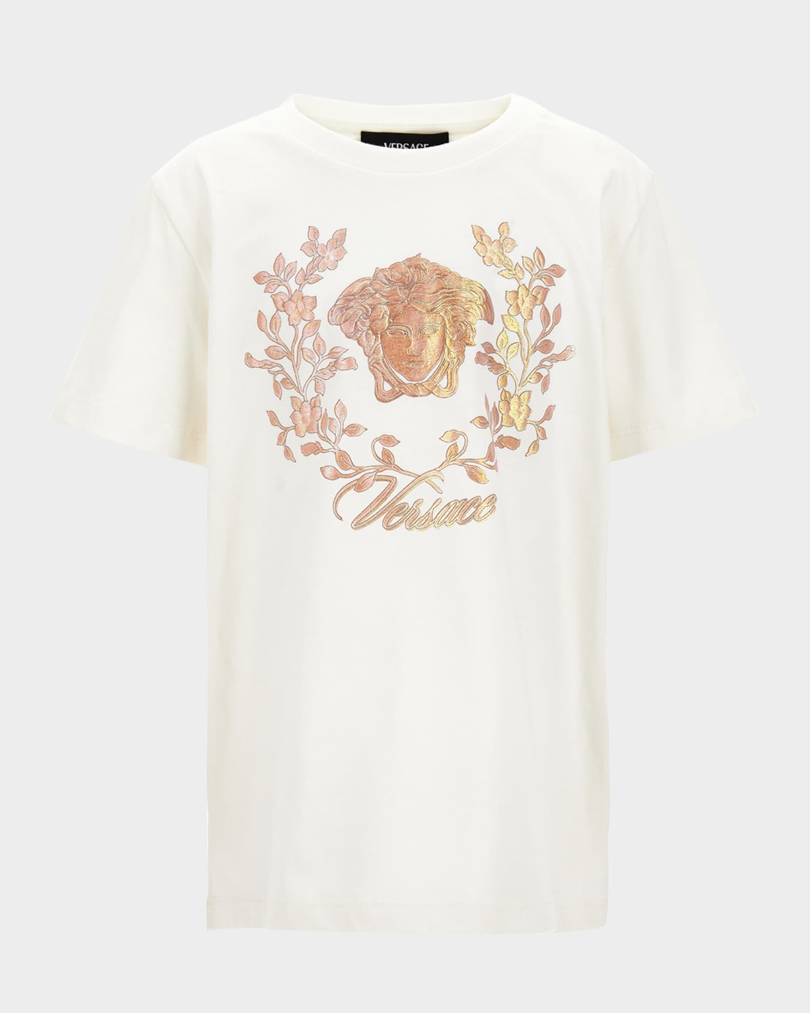 Girl's Crest Logo-Print T-Shirt, Size 6-14 0