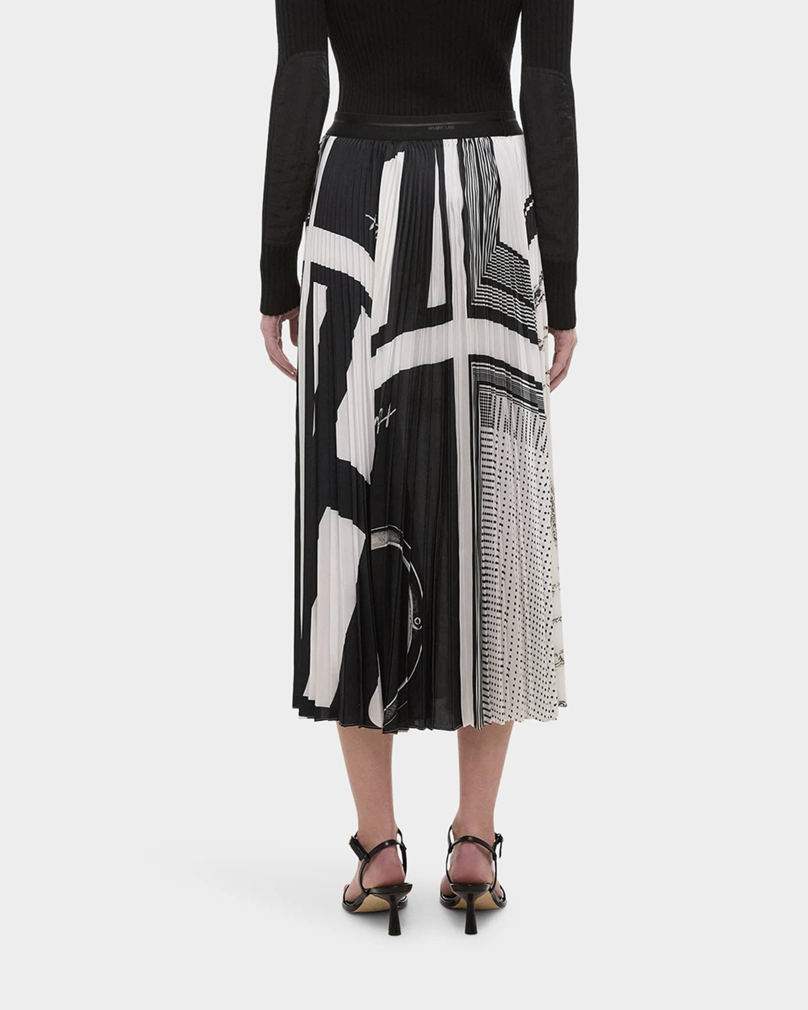 Helmut Lang Pleated Midi Skirt | Neiman Marcus