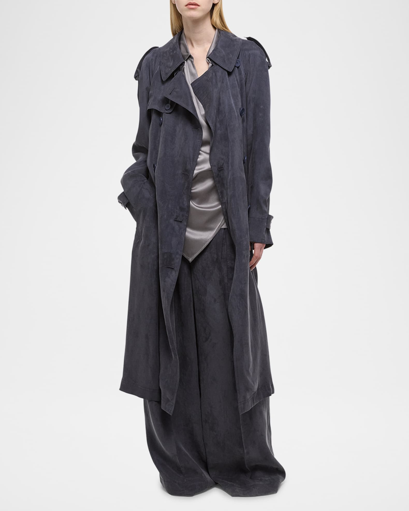 Fluid Trench Coat 1