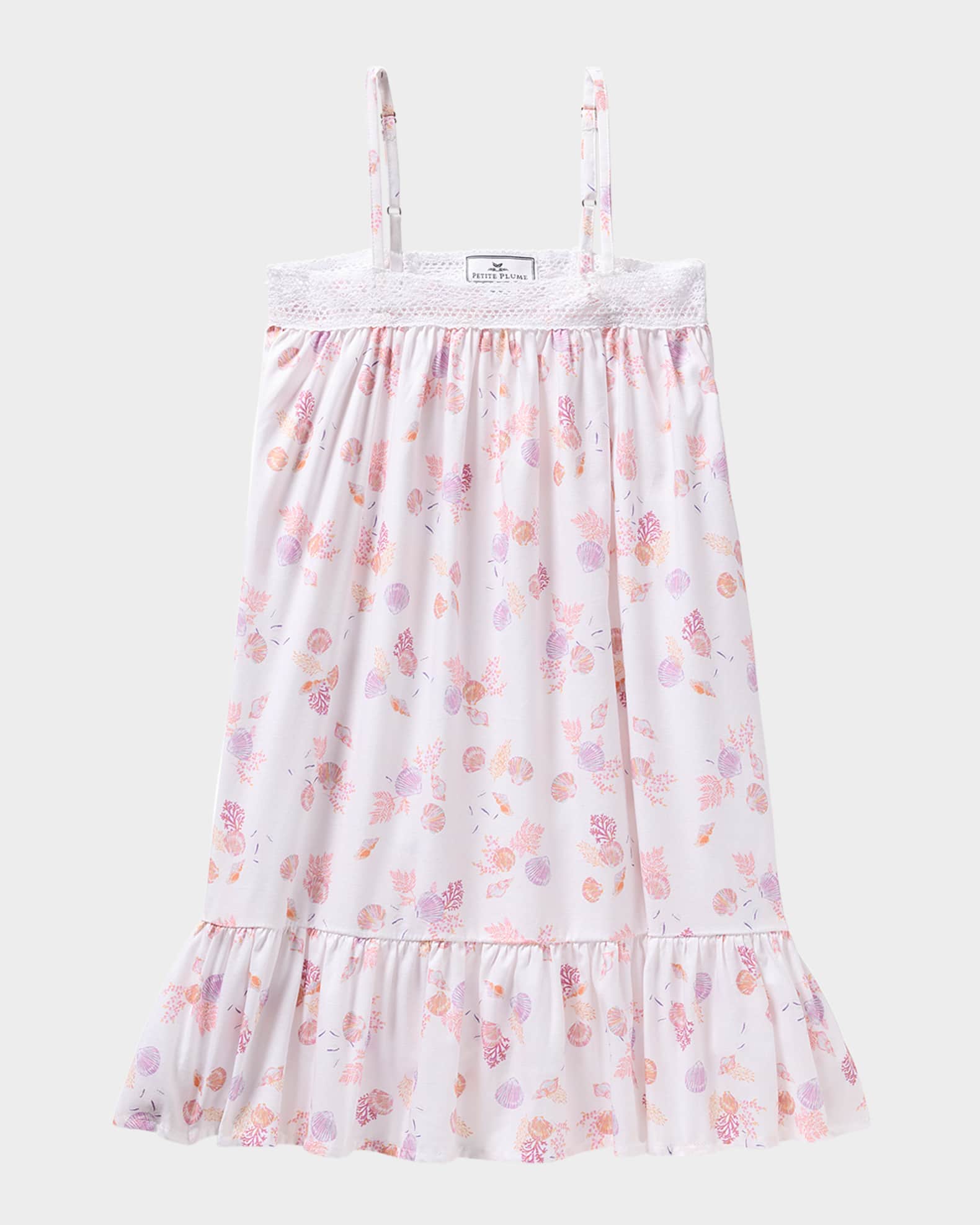 Girl's Lily Seashell Splendor Nightgown, Size 6M-14 0