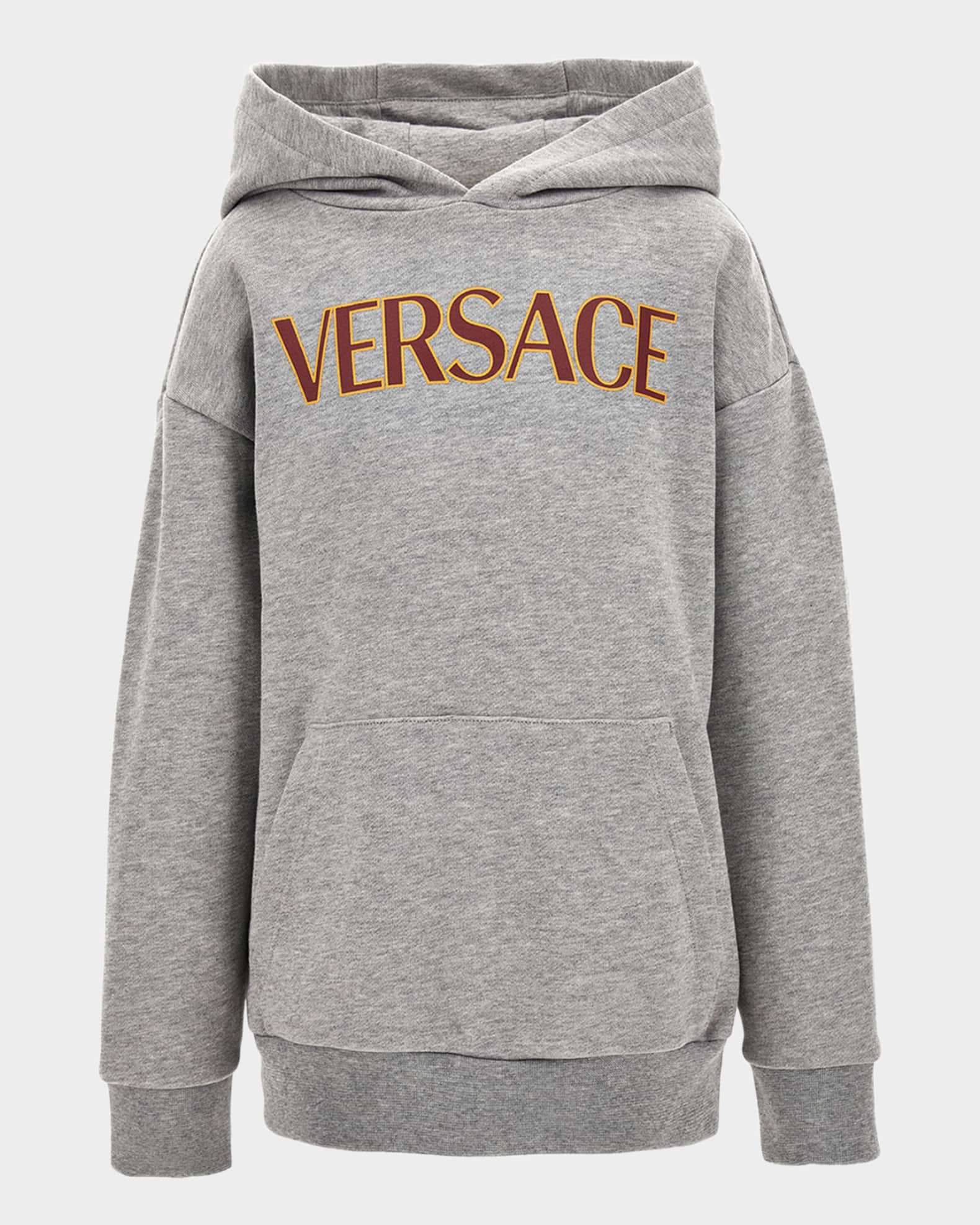 Boy's Bicolor Logo-Print Hoodie, Size 6-14 0