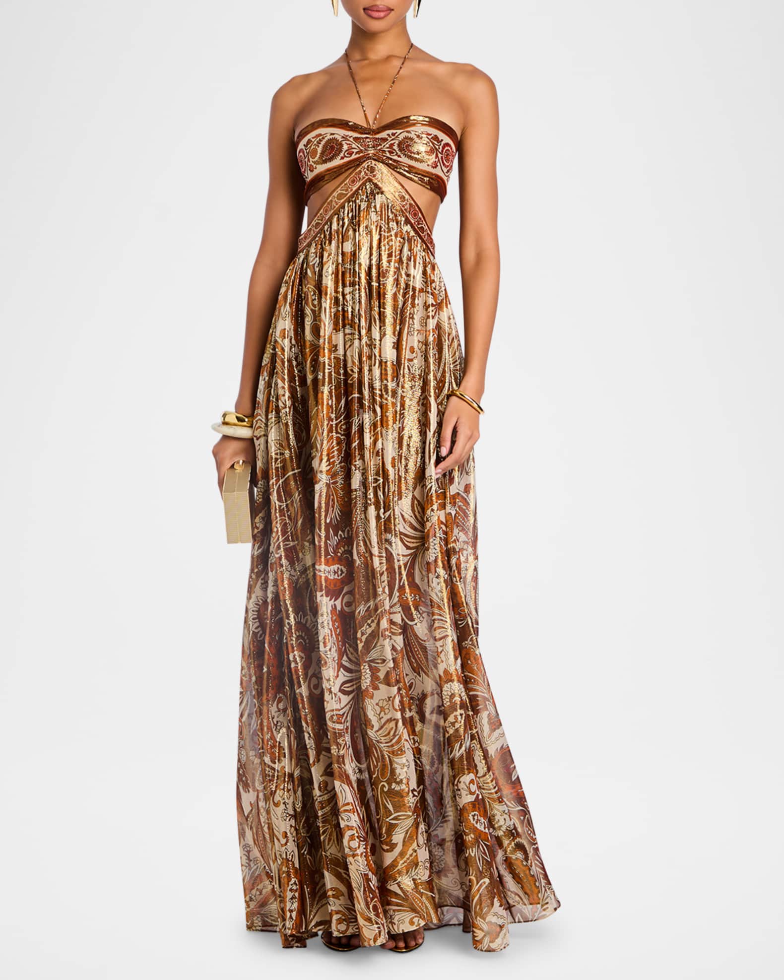 Kimmy Halter Cut-Out Gown  1