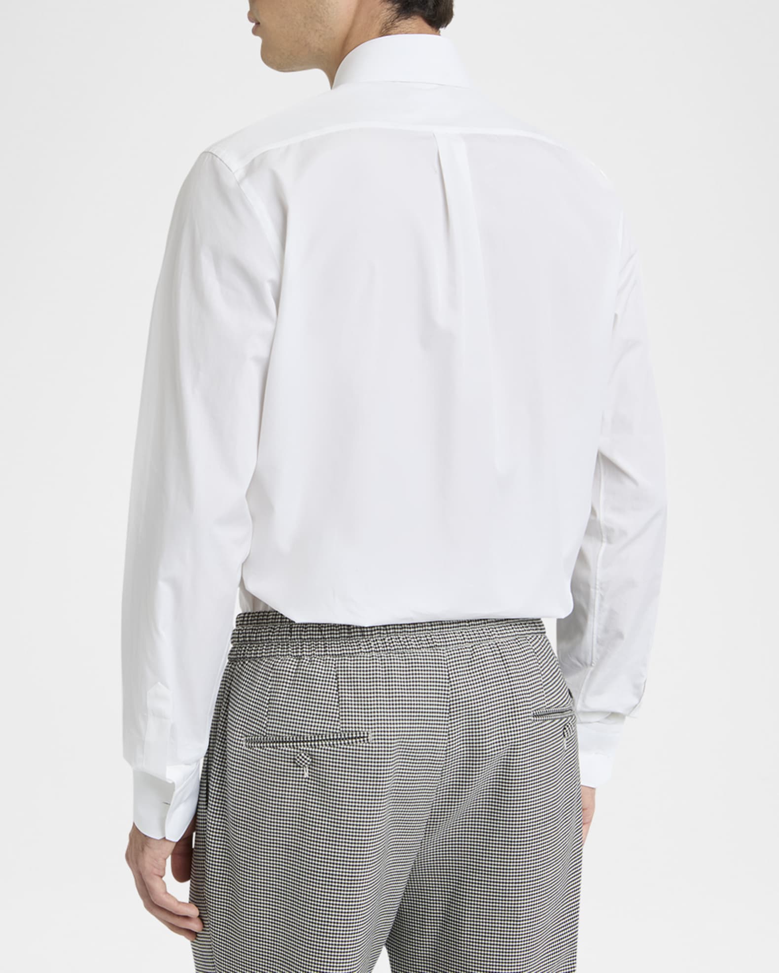Dolce & Gabbana White Cotton Button Down Men Collared Shirt main image 1