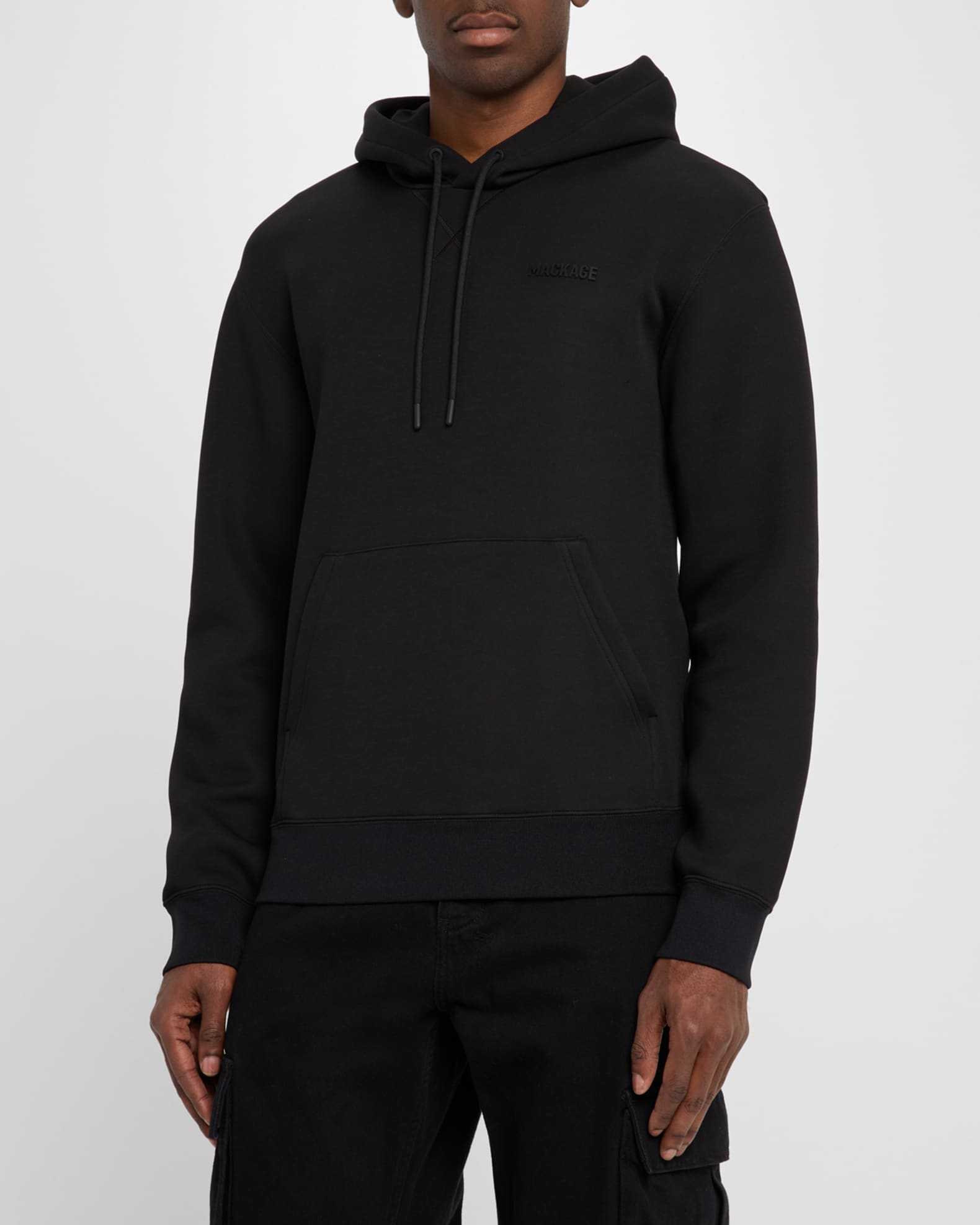Mackage Krystian Double-Face Jersey Hoodie- Navy main image 1