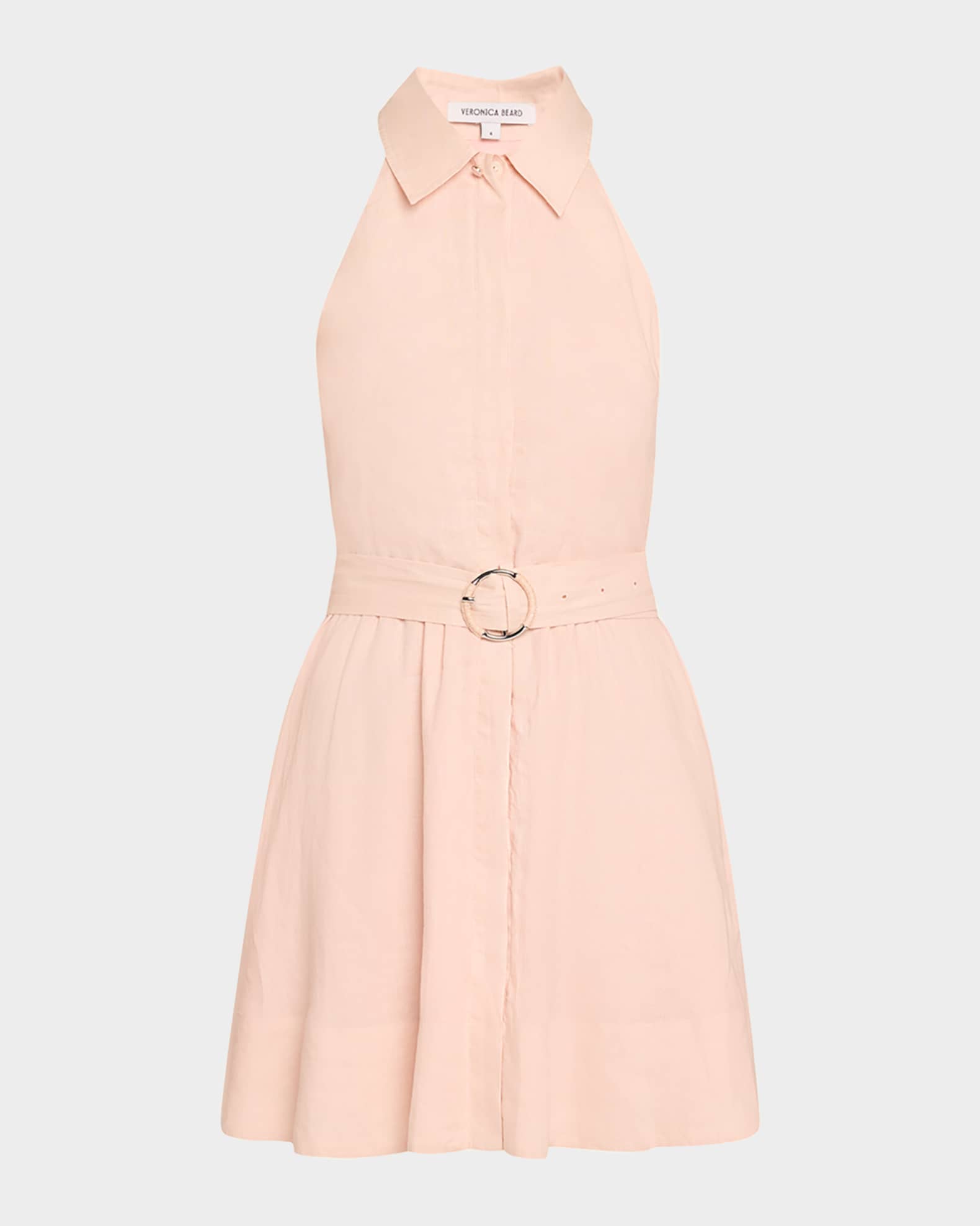 Beau Sleeveless Linen Mini Dress 0