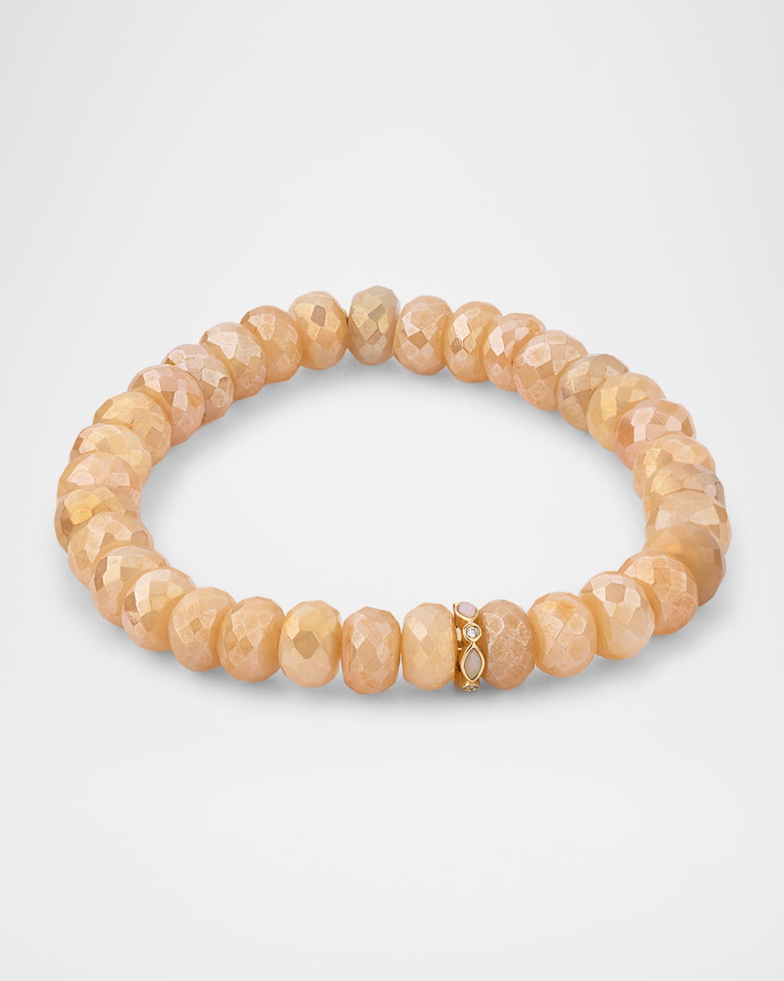 Rondelle Pink Opal Bracelet main image 1
