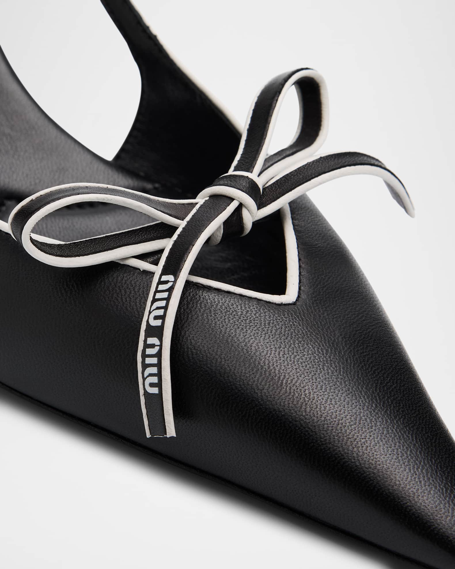 パンプス MIUMIU BLACK LEATHER NAPPA LEATHER PUMPS Miu Miu Black Leather Nappa Leather Pumps | italist, ALWAYS