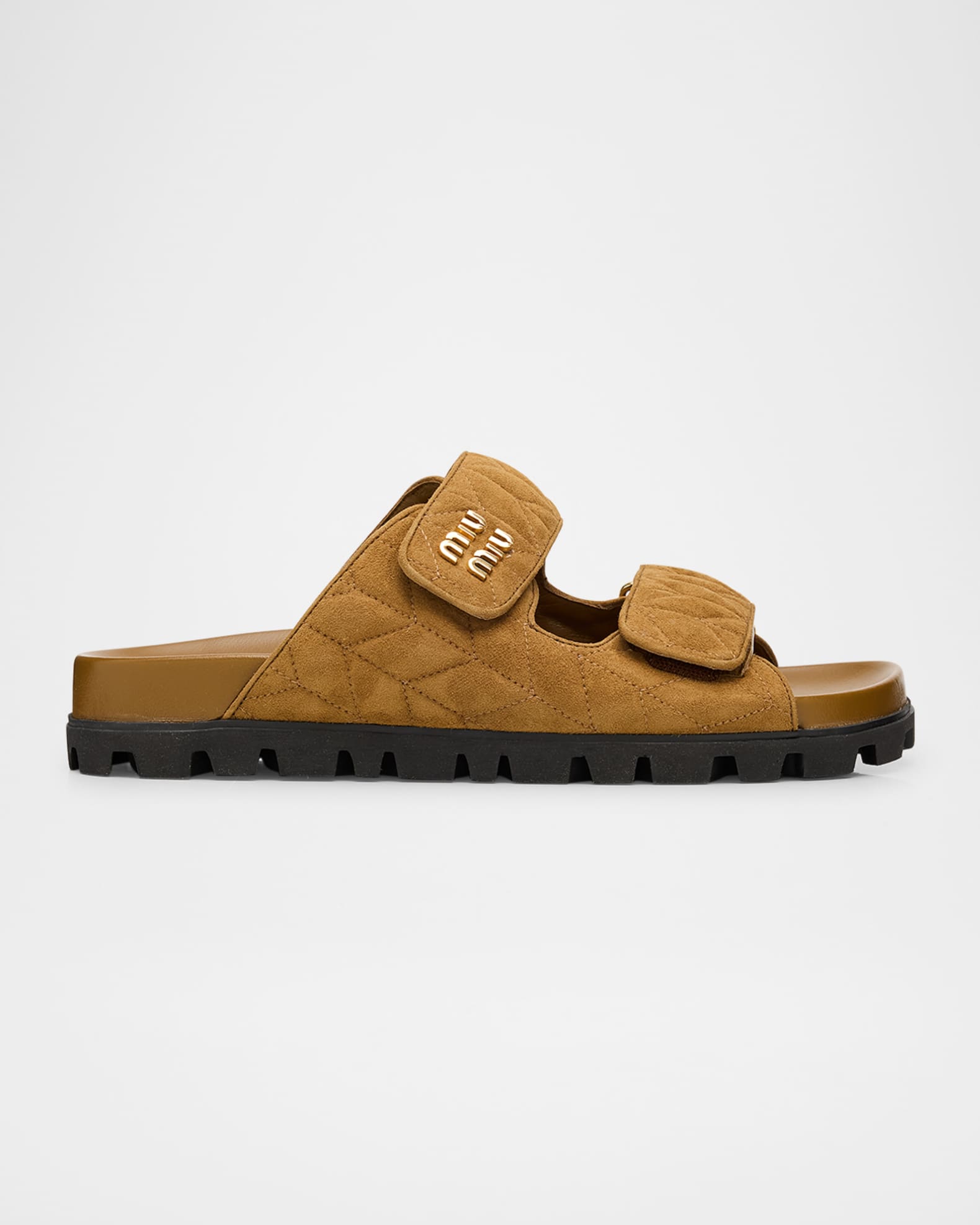 Quilted Suede Dual-Grip Comfort Sandals 0