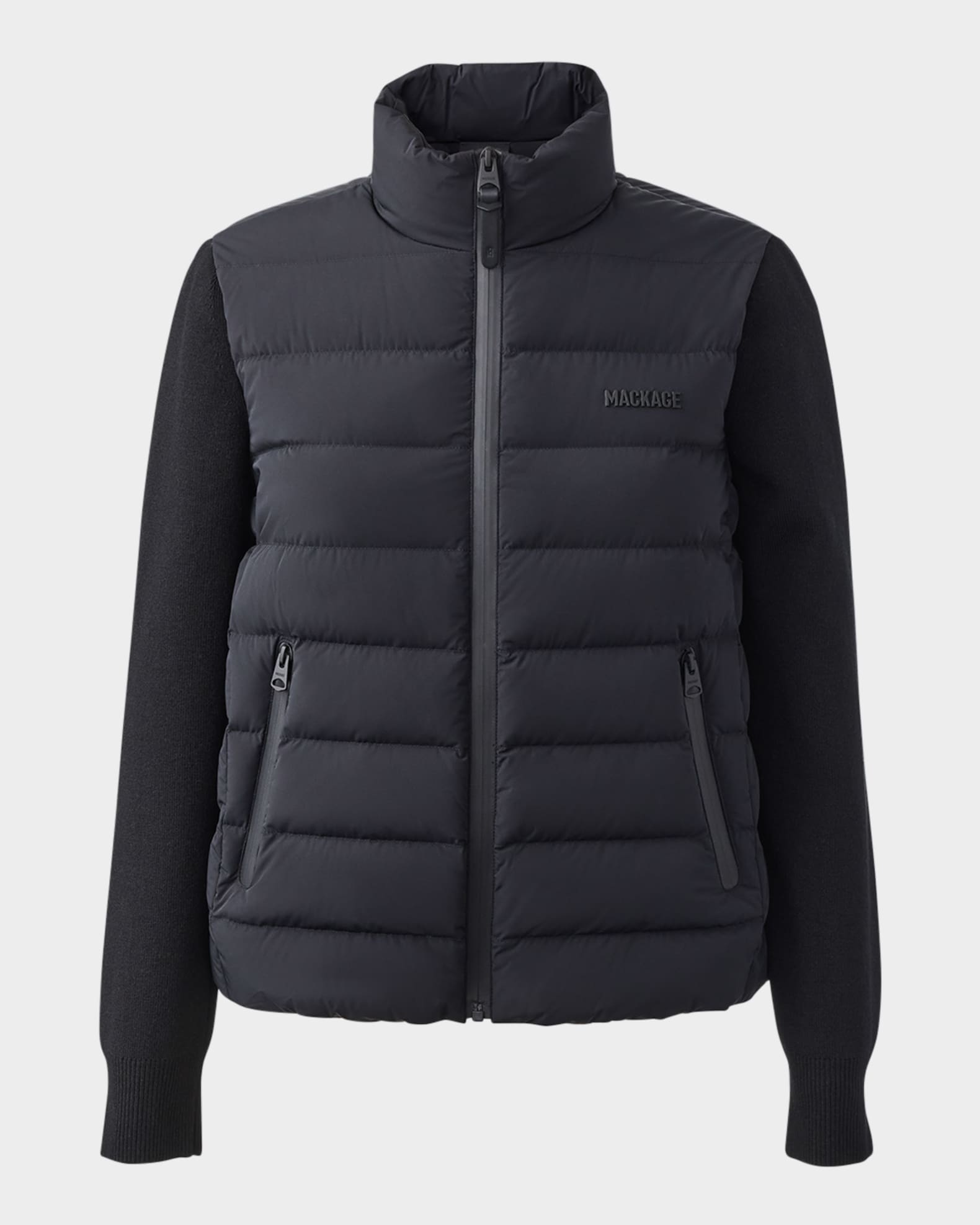 Oceane-City Light Down Mixed-Media Jacket 0