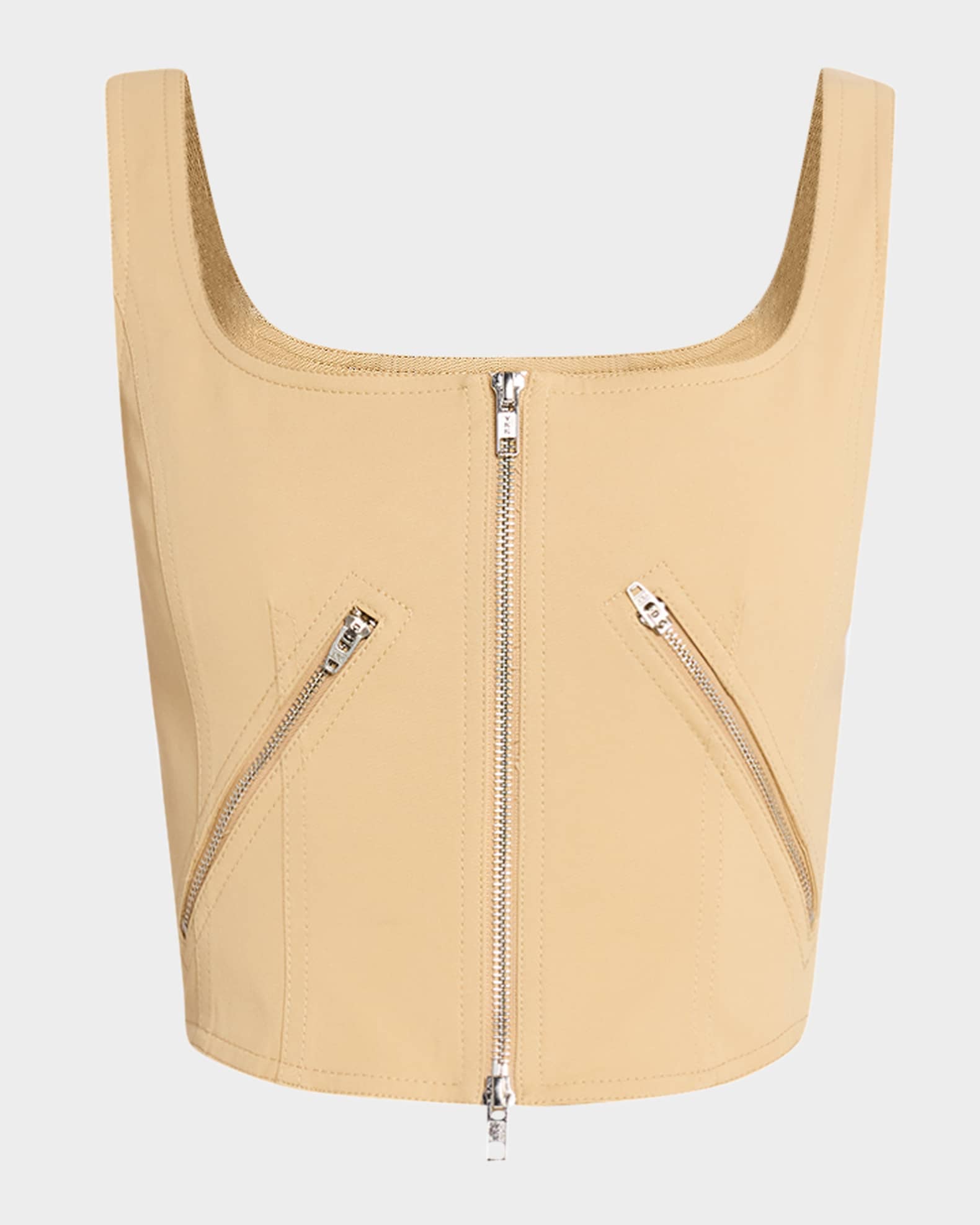 A.L.C. Dea Zip Corset Top | Neiman Marcus